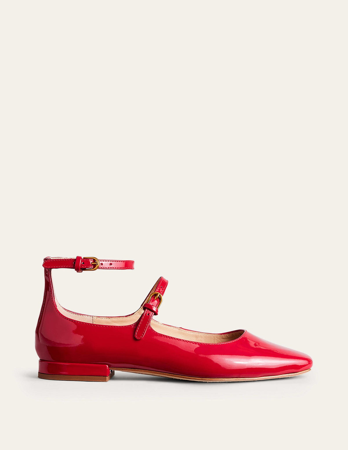 Mary-Jane-Schuhe mit doppeltem Riemen-Pepperoni Lack-2