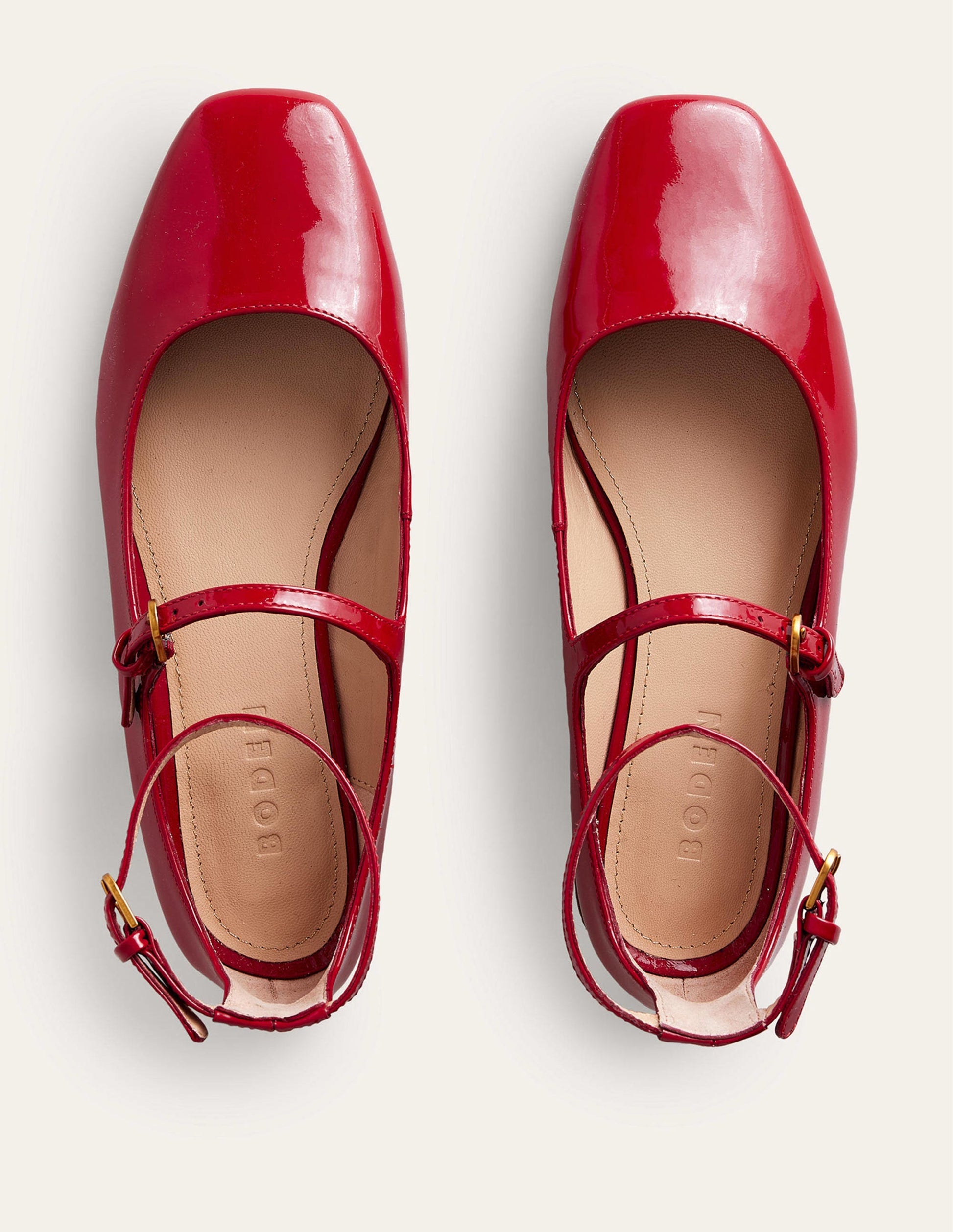Mary-Jane-Schuhe mit doppeltem Riemen-Pepperoni Lack-5