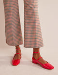 Mary-Jane-Schuhe mit doppeltem Riemen-Pepperoni Lack