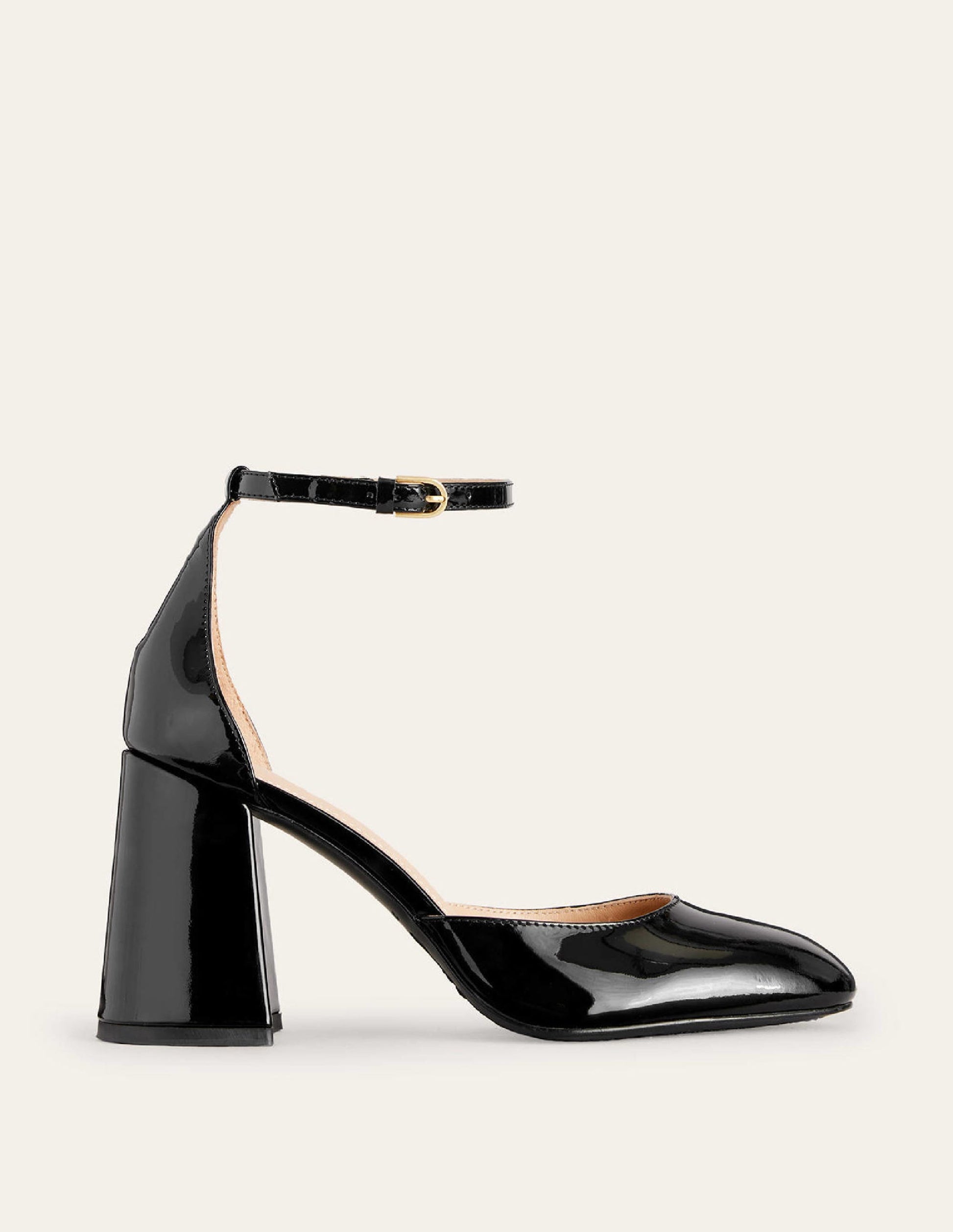 Escarpins en cuir verni-Noir verni-3