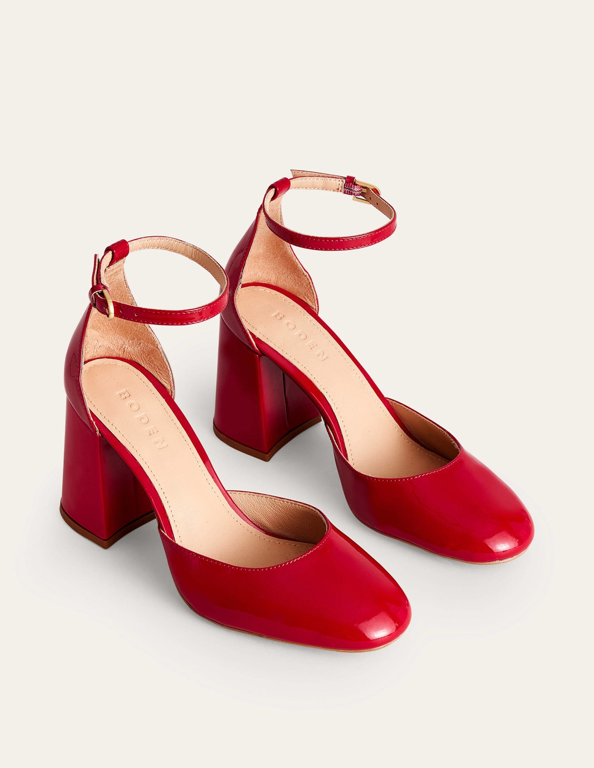 Pumps aus Lackleder-Pepperoni Lack - Image 4