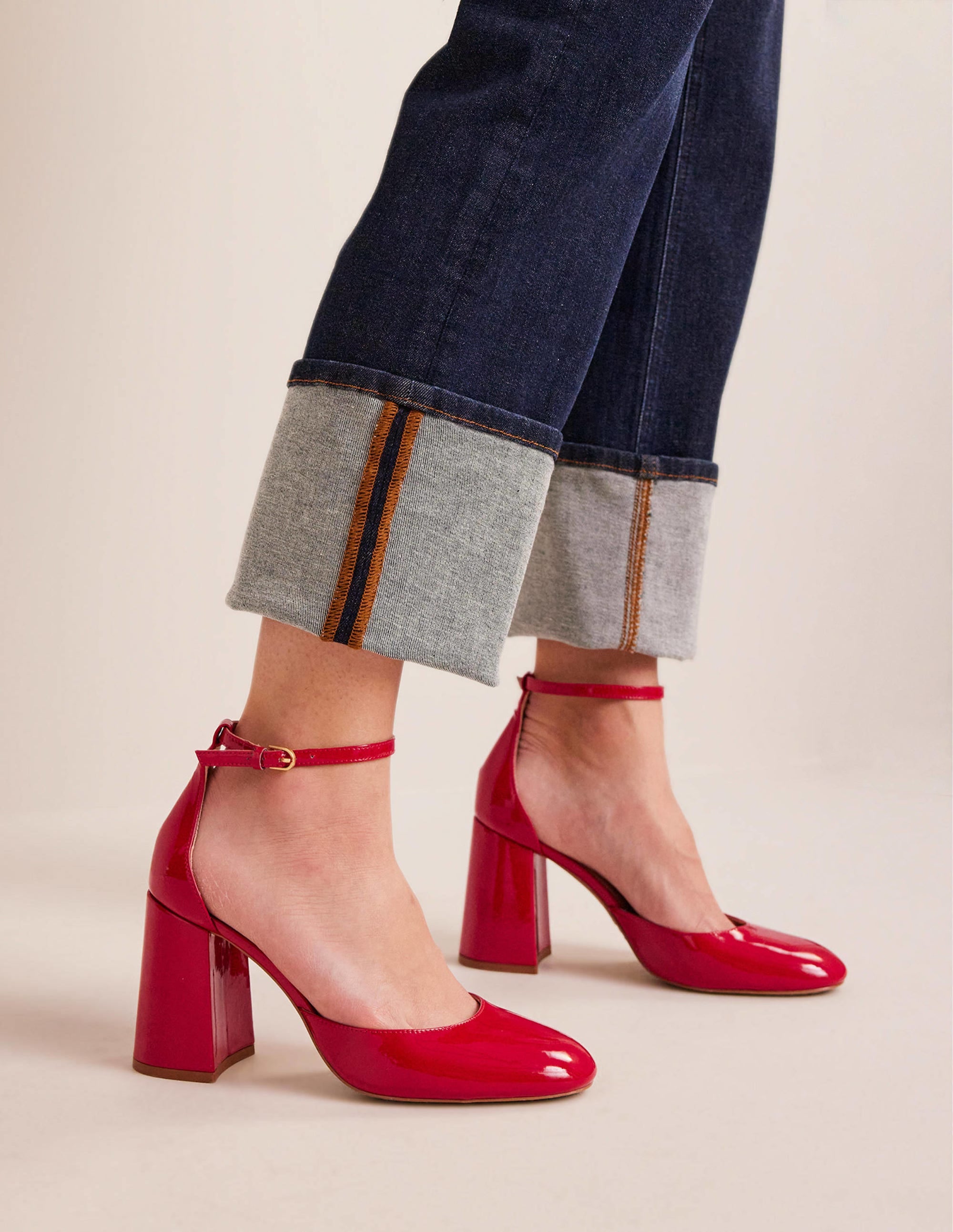 Pumps aus Lackleder-Pepperoni Lack - Image 1