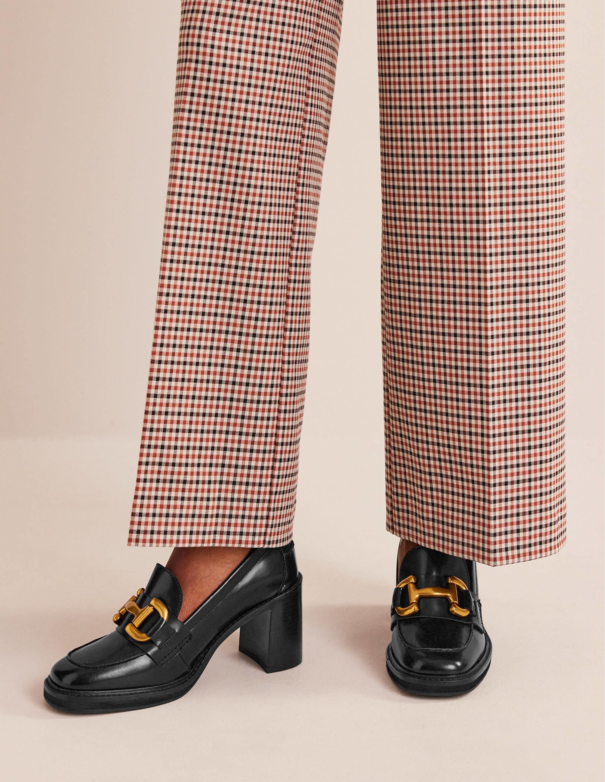 Mocassins à talons Iris avec mors décoratif-Cuir de veau noir - Image 2