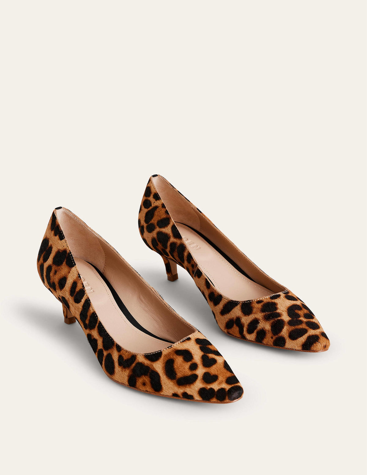 Lara Pumps mit niedrigem Absatz-Leopardenmuster Ponyhaar - Image 3