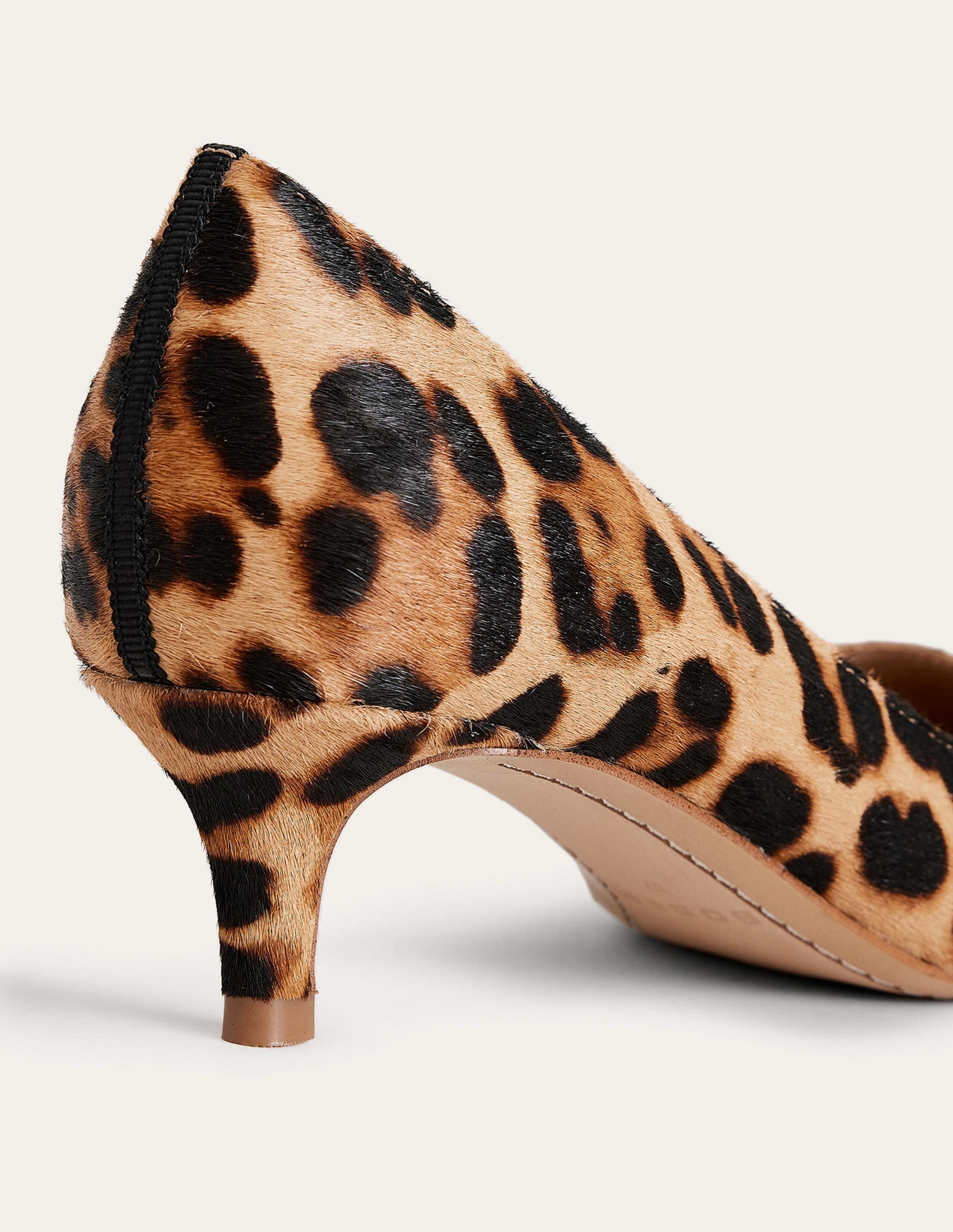 Lara Pumps mit niedrigem Absatz-Leopardenmuster Ponyhaar - Image 4