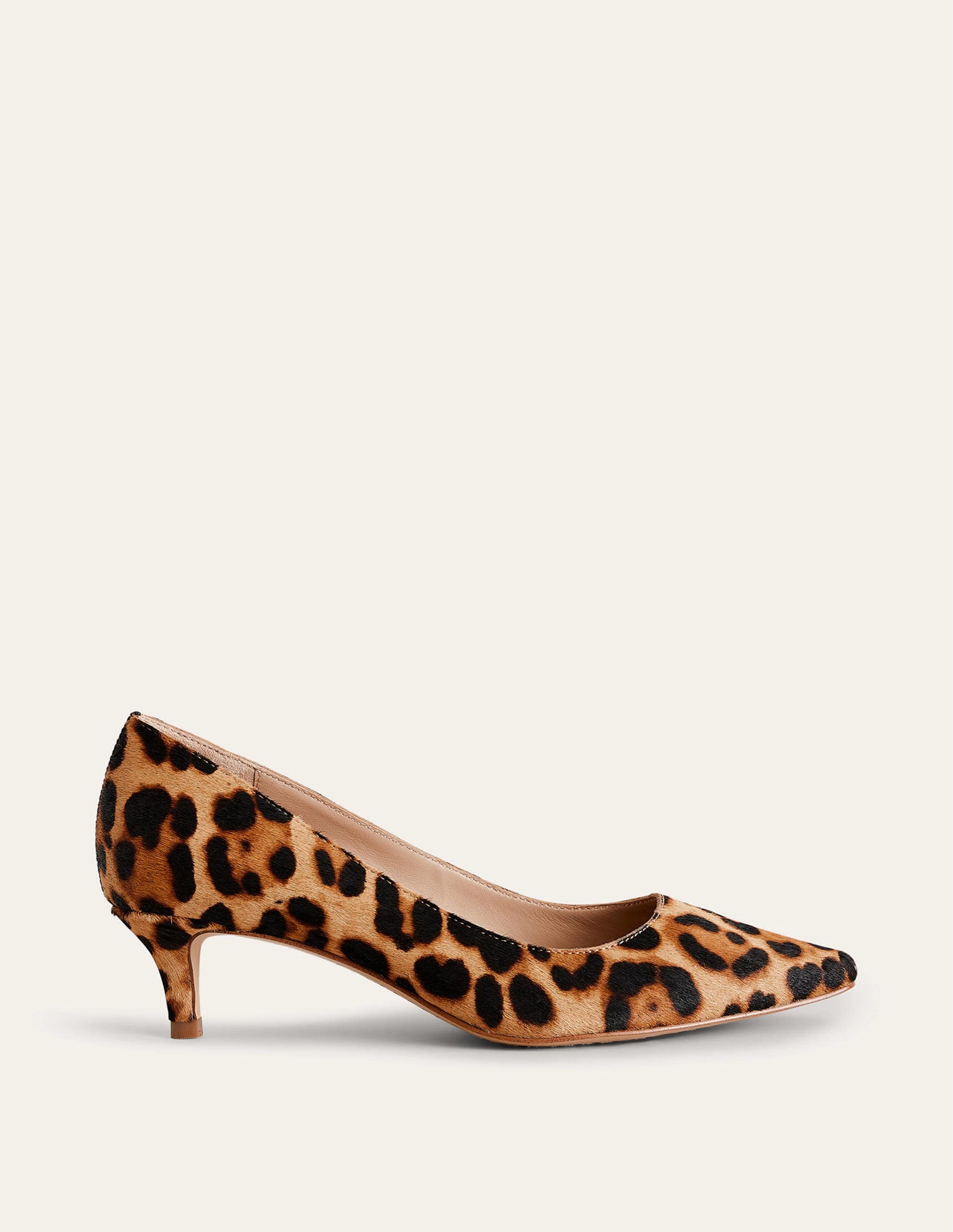 Lara Pumps mit niedrigem Absatz-Leopardenmuster Ponyhaar-2