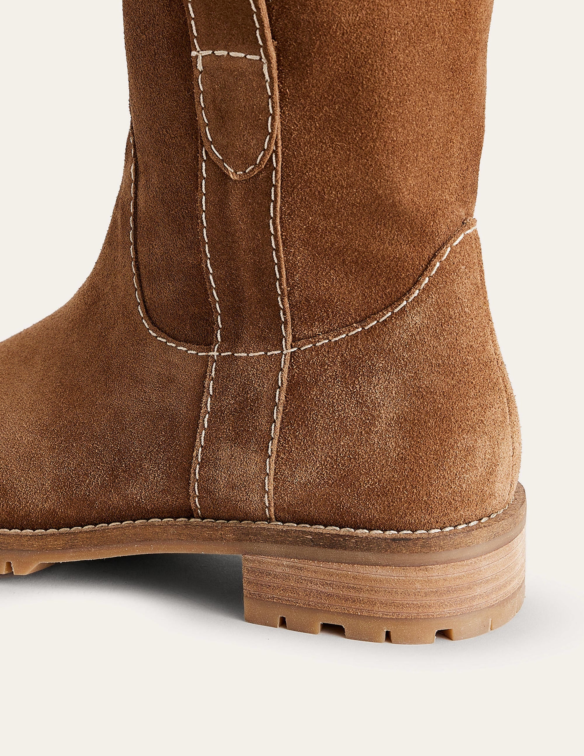 Western-Boots aus Wildleder-Hellbraun Veloursleder - Image 5