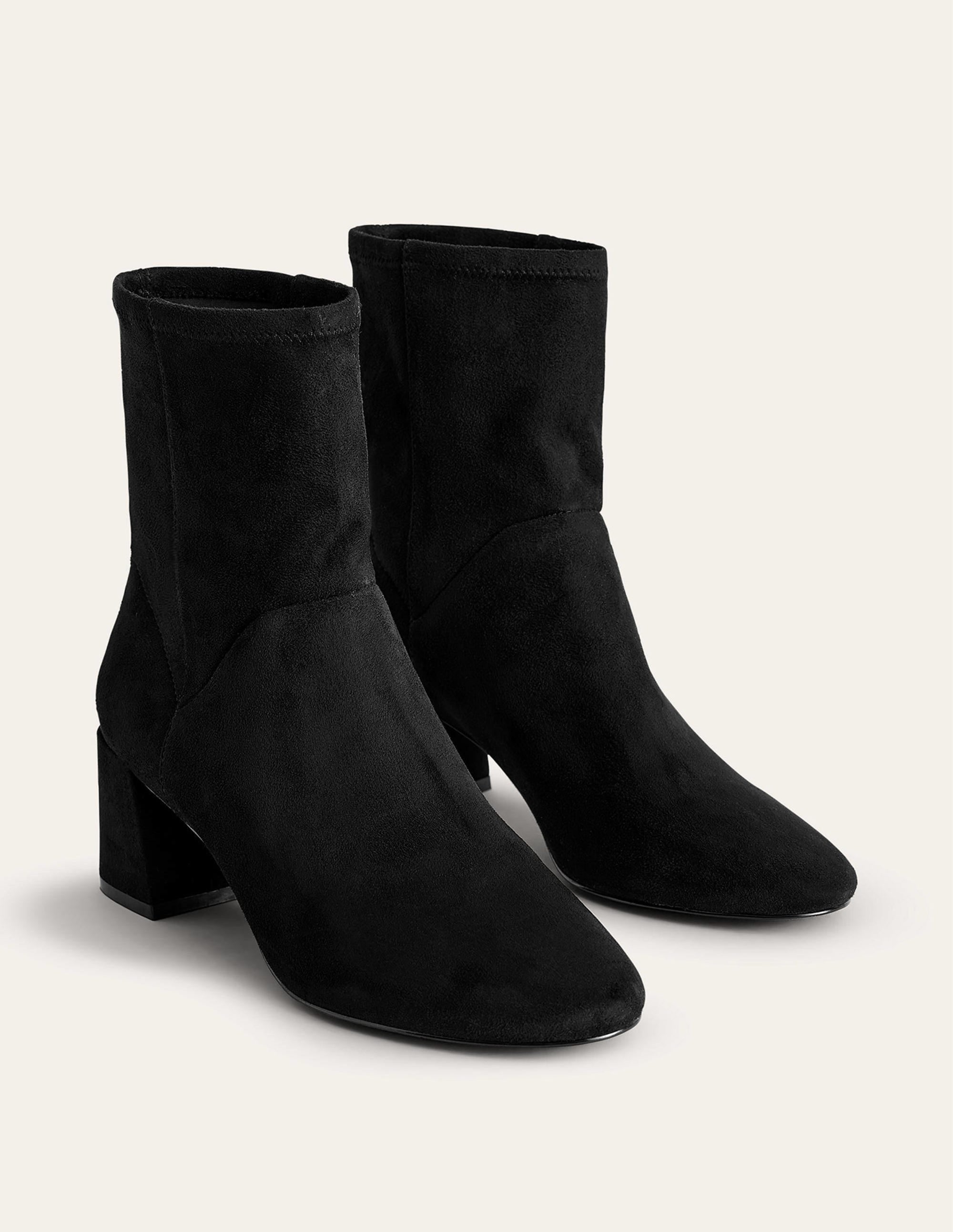 Stiefeletten mit Stretch-Schwarz - Image 3