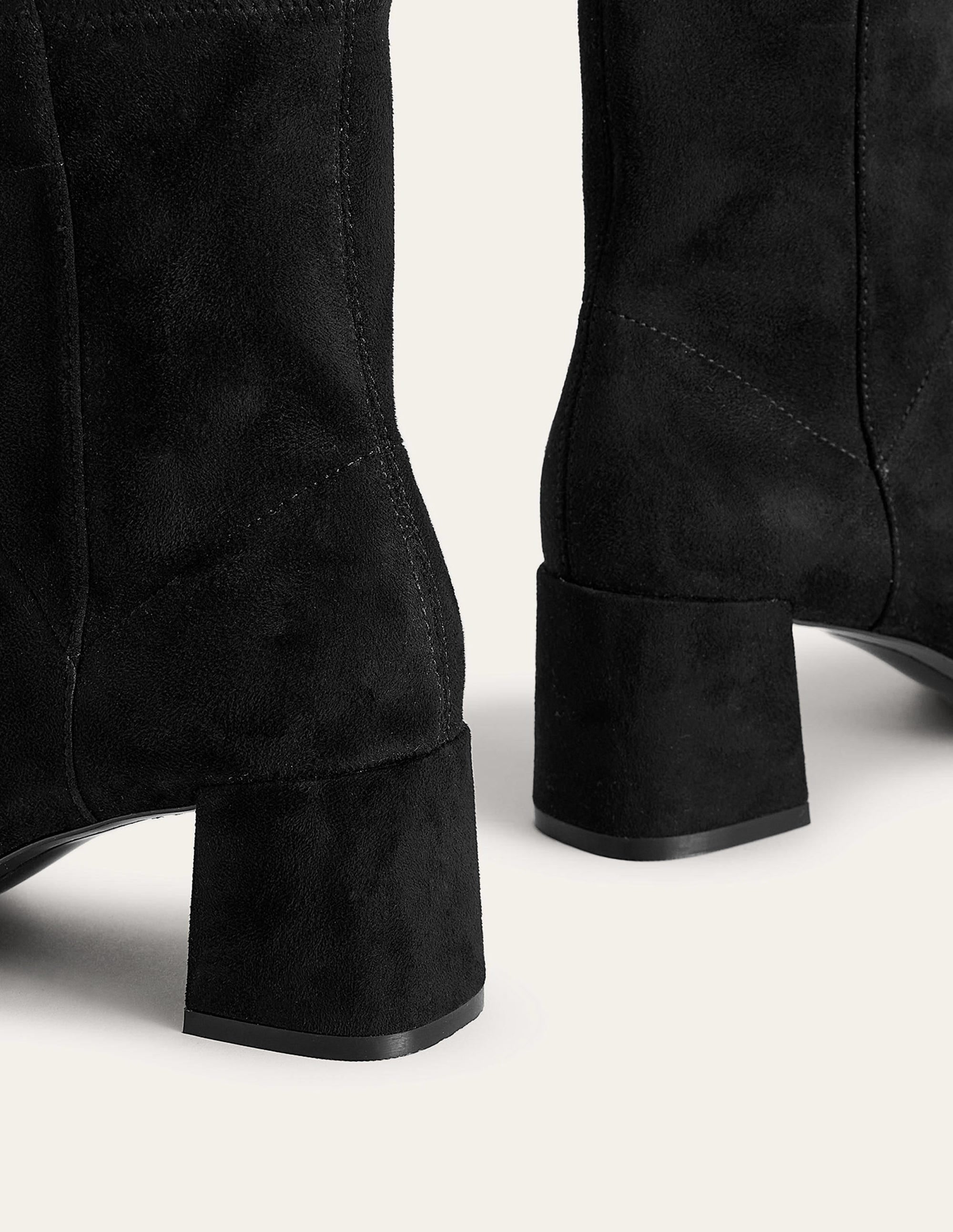 Stiefeletten mit Stretch-Schwarz - Image 4