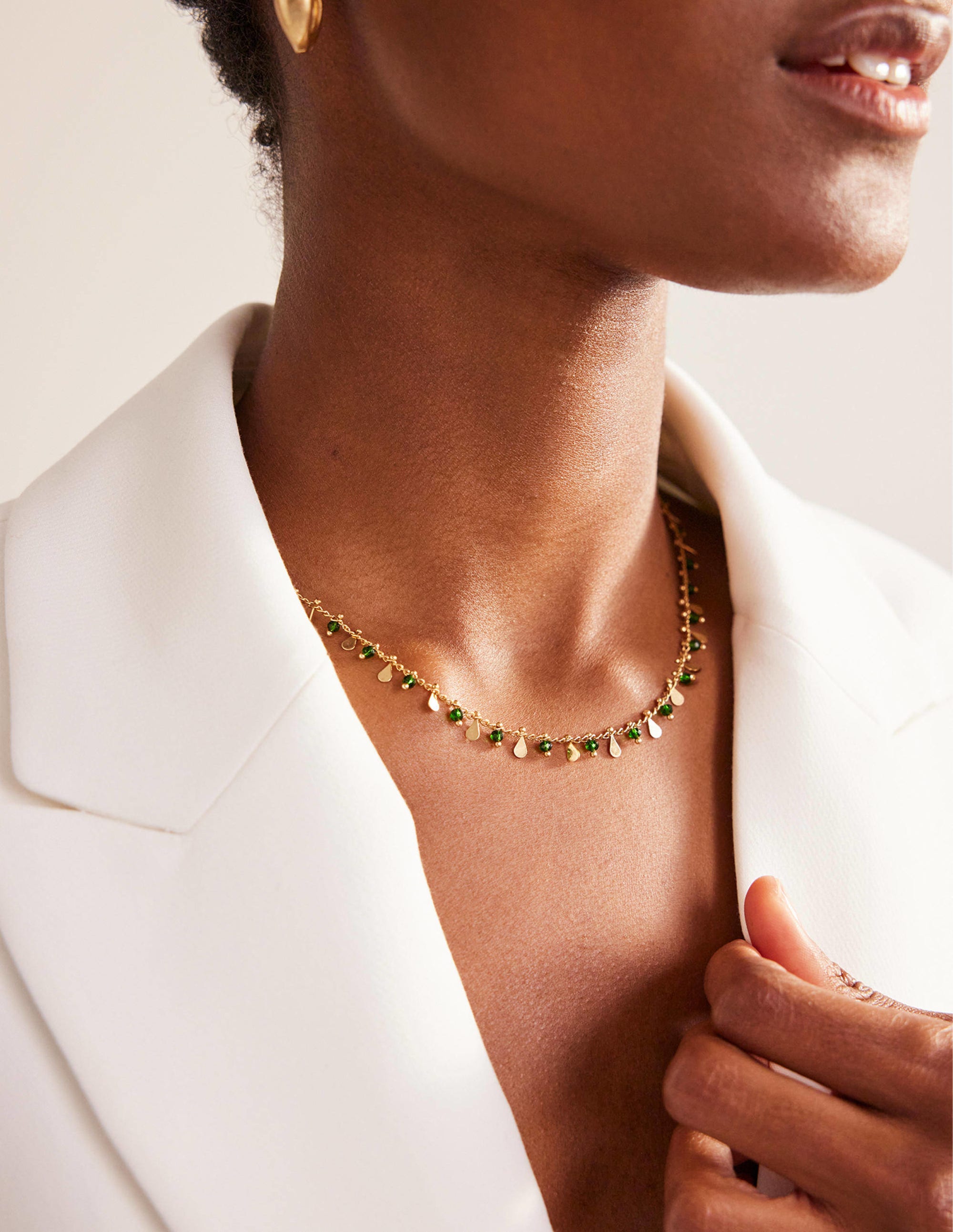 Collier en perles-Vert - Image 1