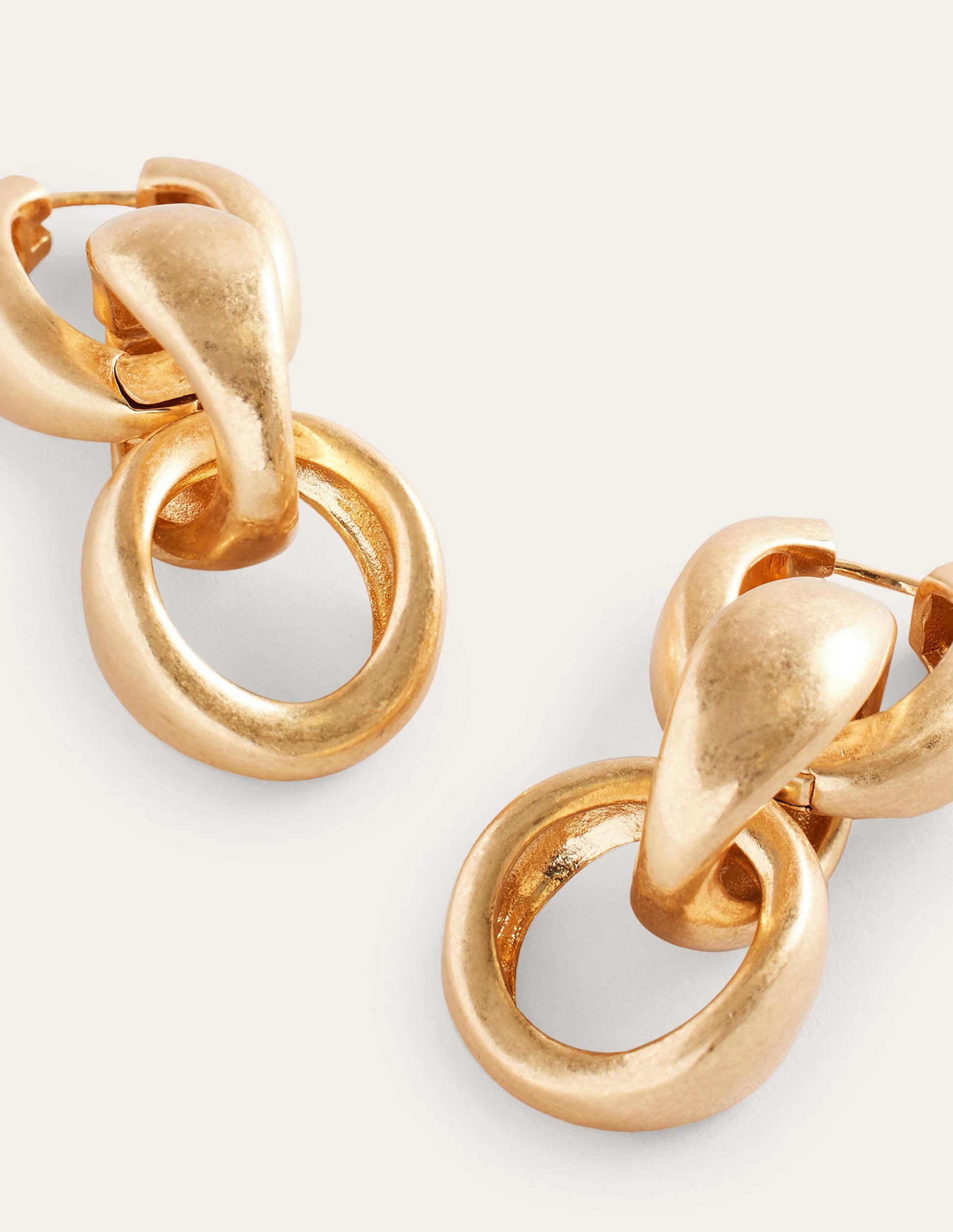 Boucles d'oreilles chaîne épaisse-Doré-3