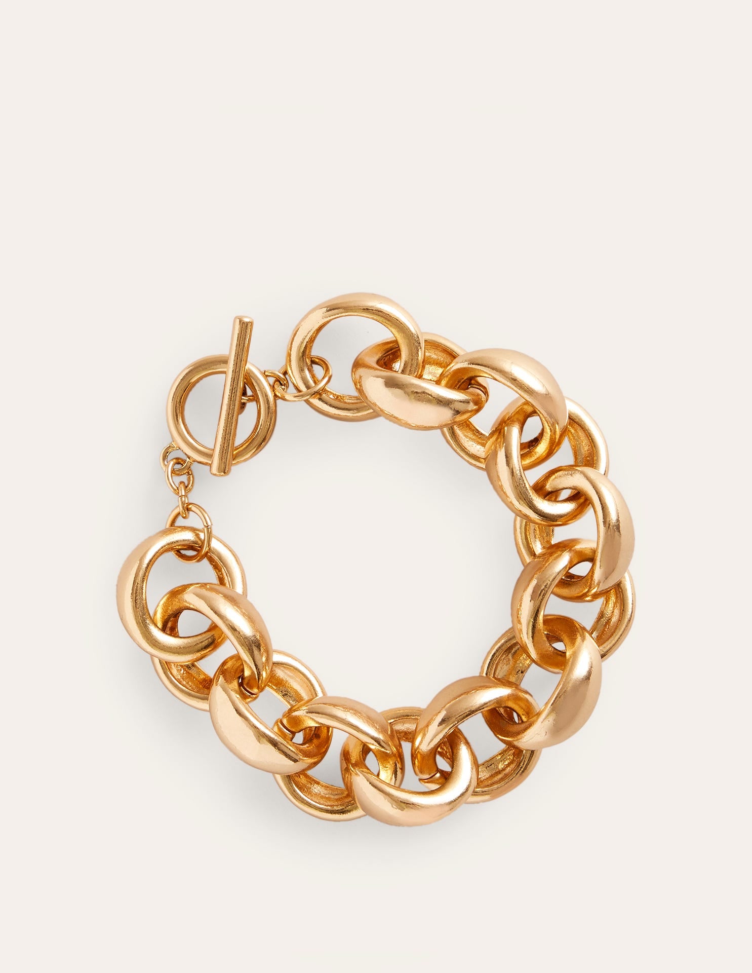 Grobgliedriges Kettenarmband-Gold - Image 1