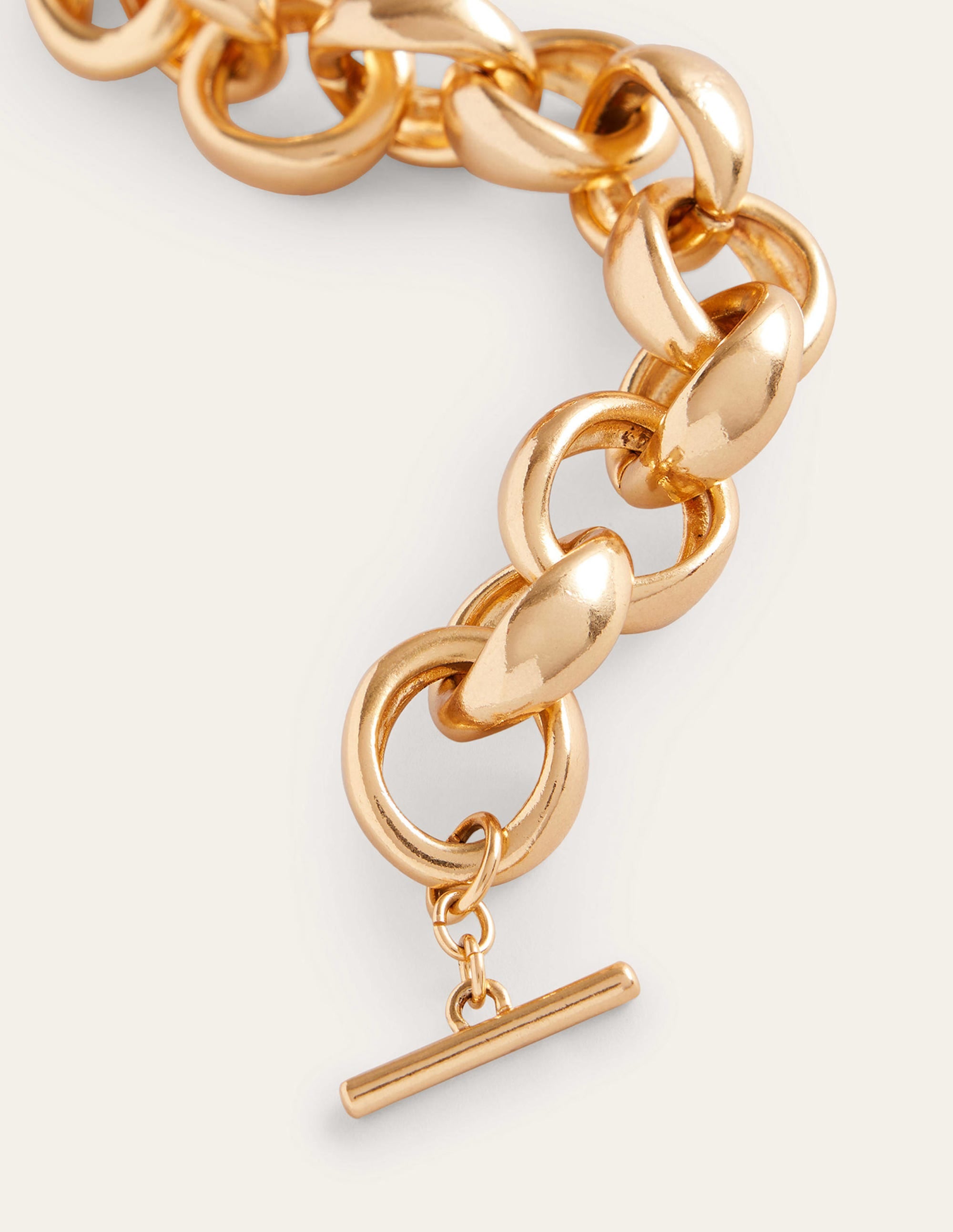 Grobgliedriges Kettenarmband-Gold - Image 3
