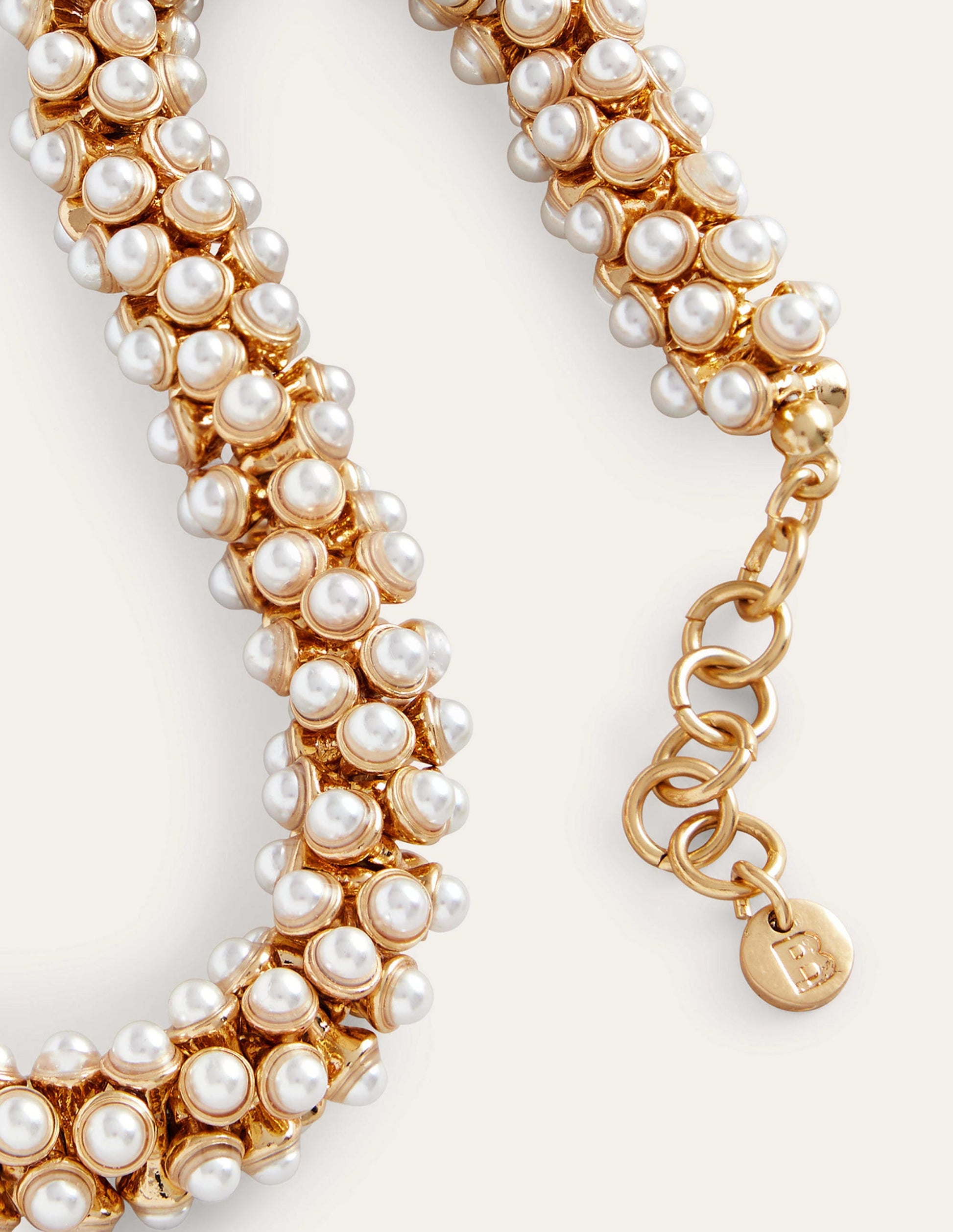 Cluster Perlenarmband-Gold-3