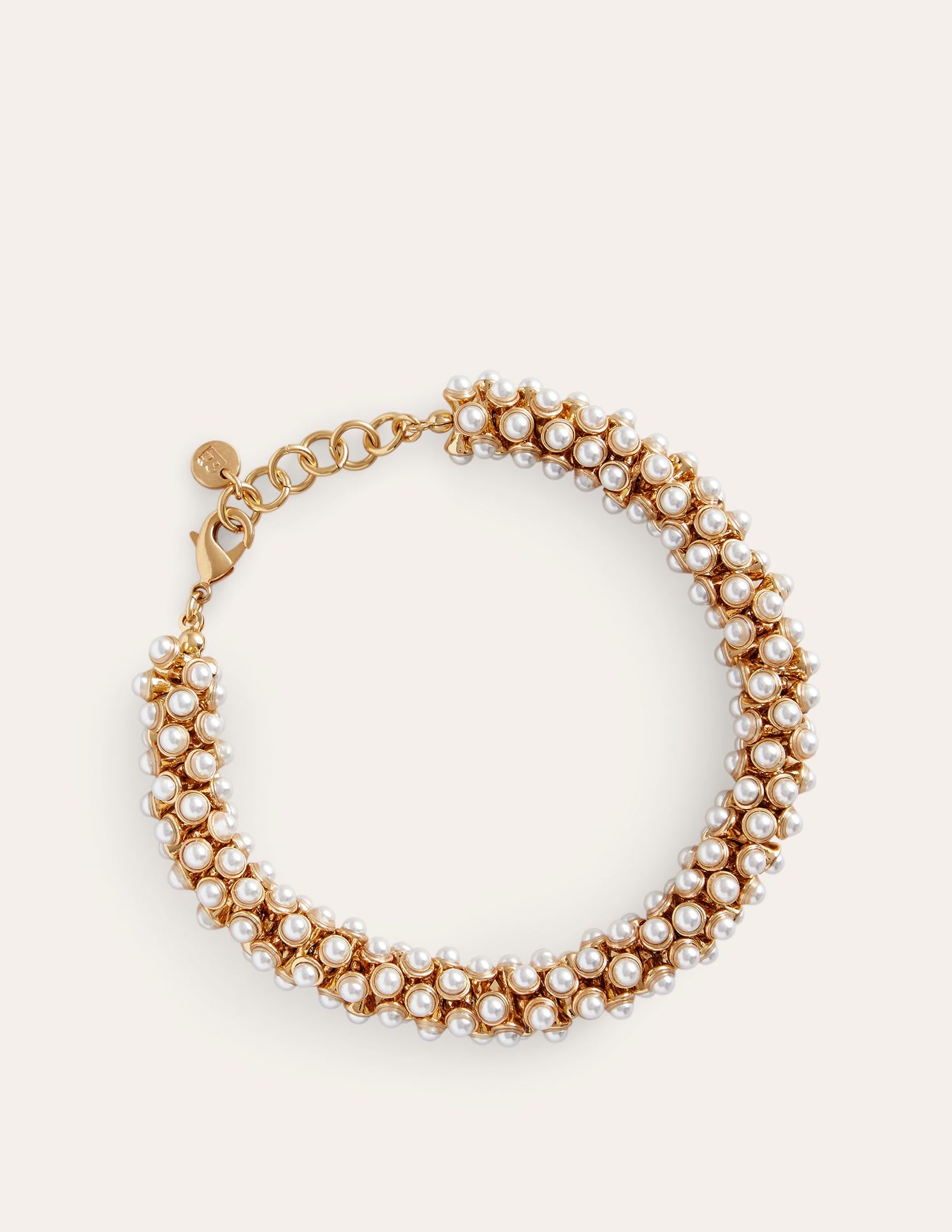 Cluster Perlenarmband-Gold - Image 2