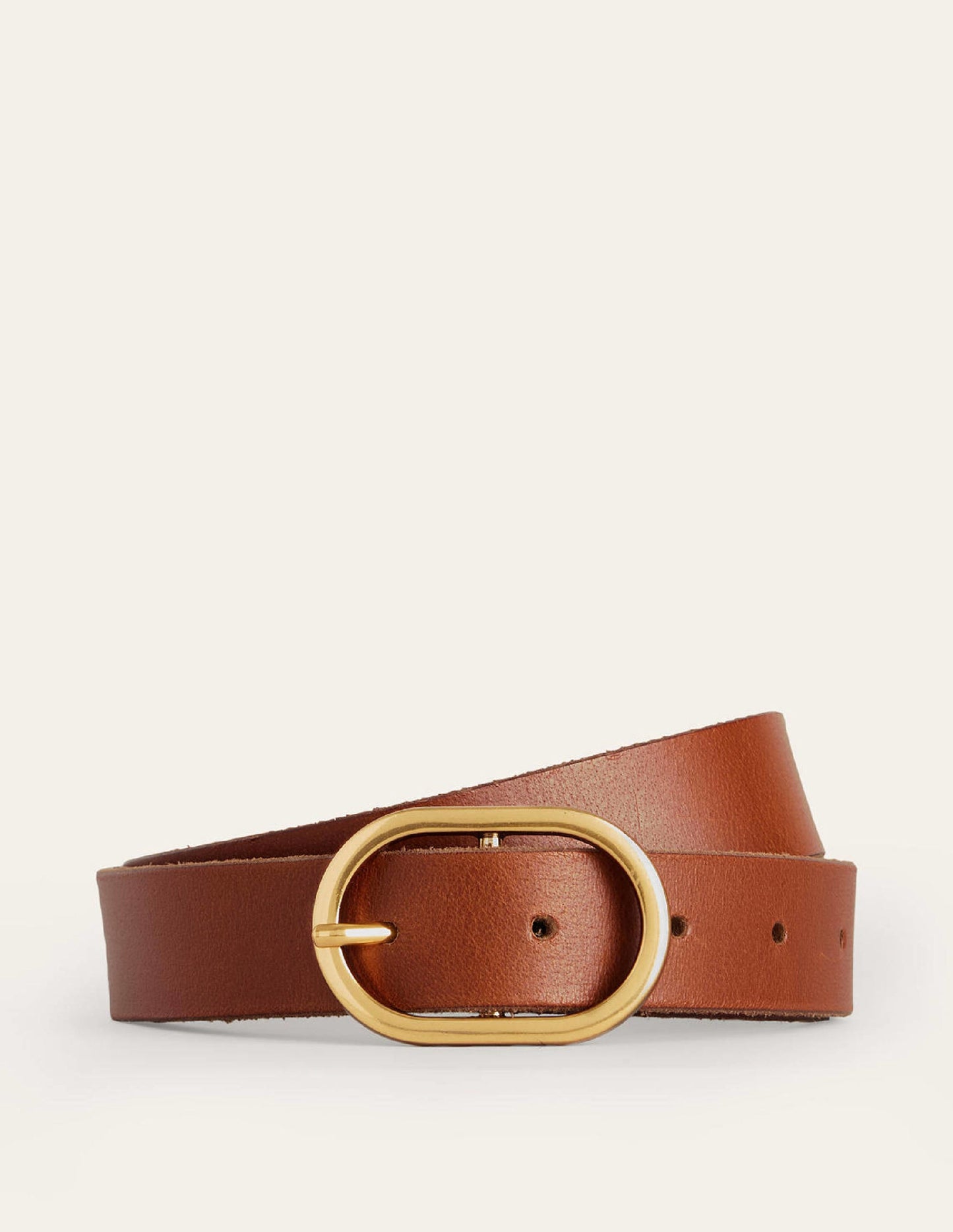 Classic Leather Belt-Tan