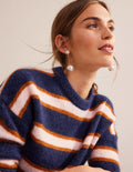 Pendants d'oreilles saisissants-Perle fantaisie