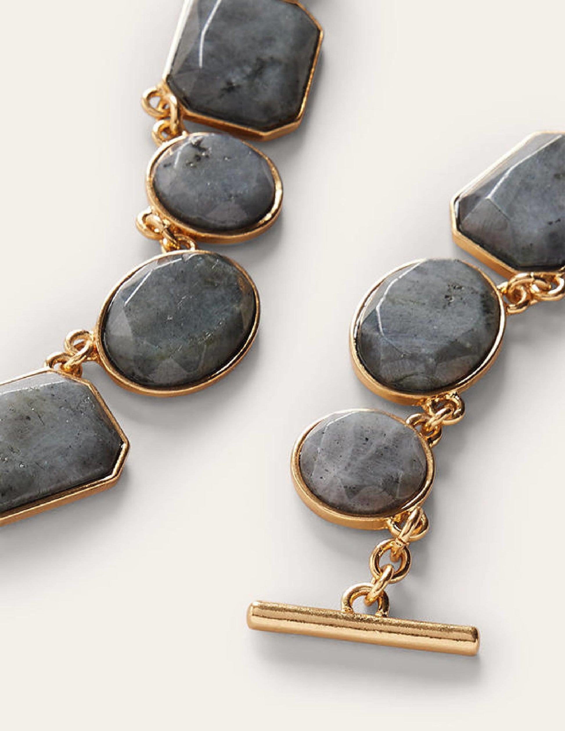 Breite Halbedelstein-Halskette-Schwarz-3