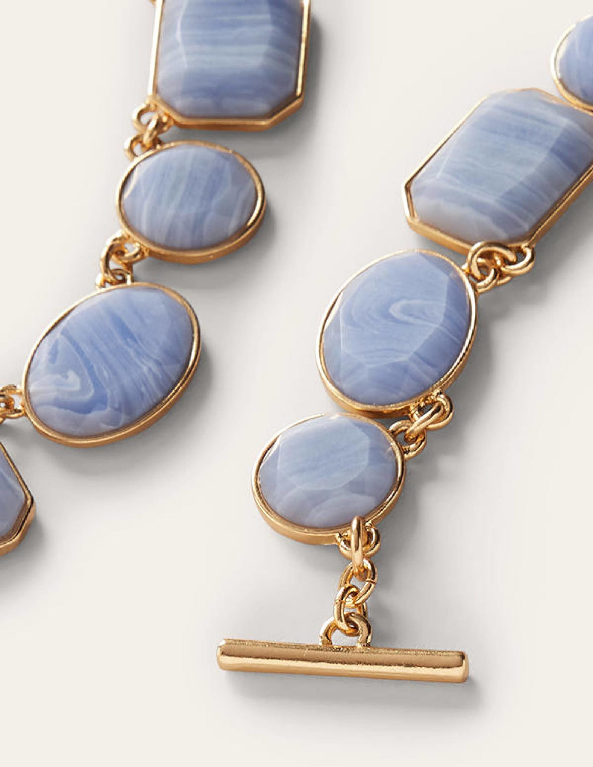 Collier épais semi-précieux-Bleu - Image 3
