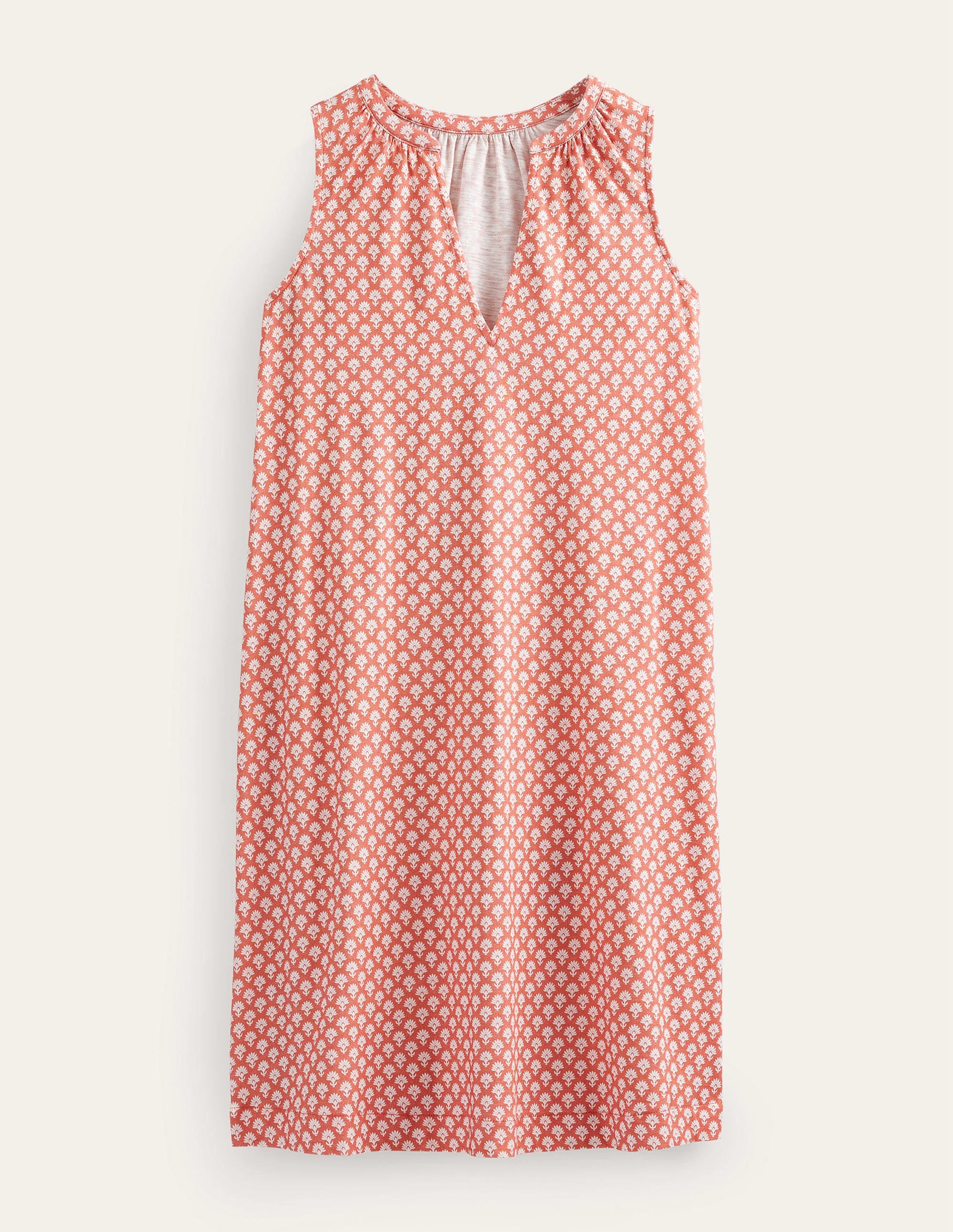 Jersey-Kleid mit Keilausschnitt-Dattelpflaume, Daisy Pome - Image 5