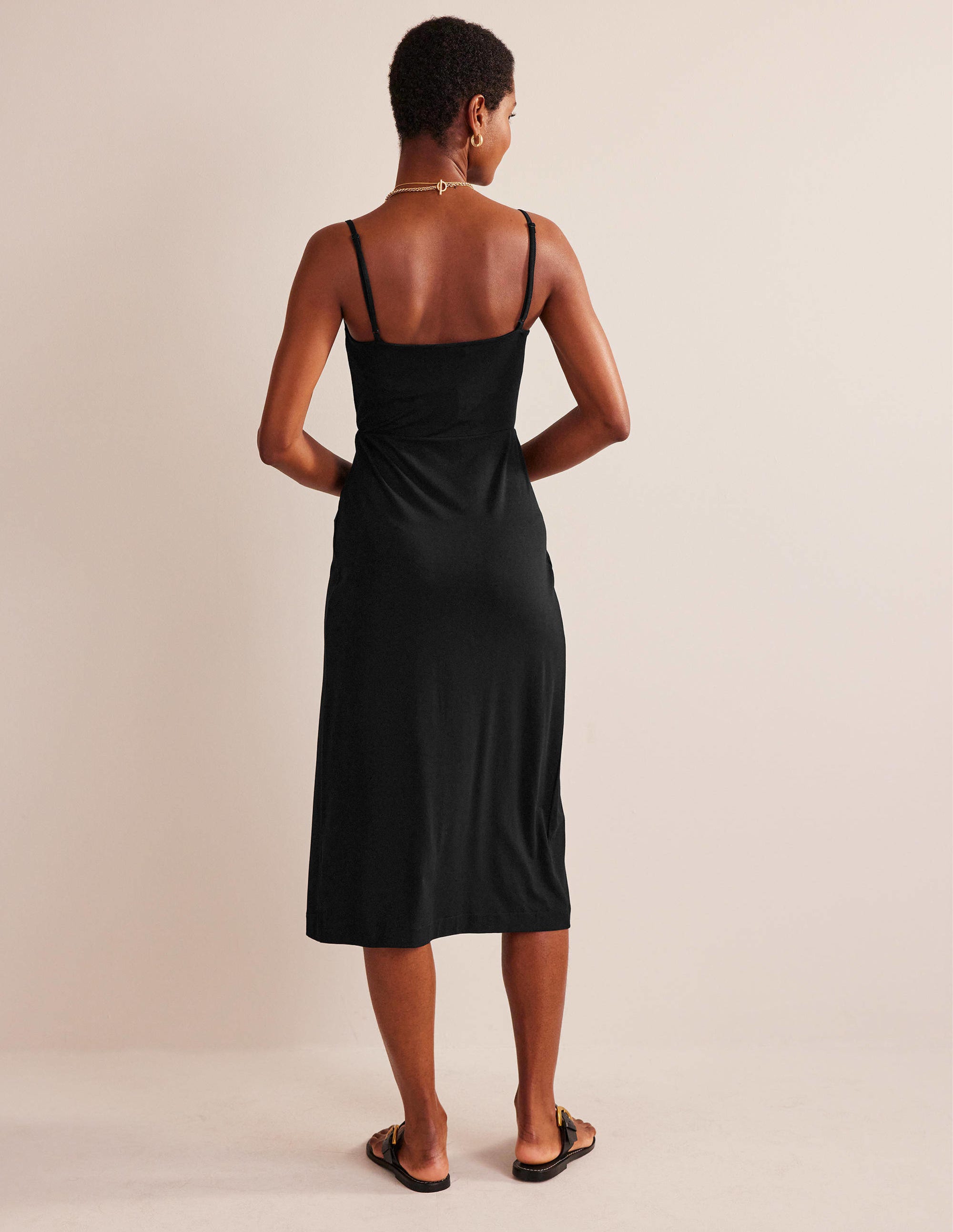 Sarong-Midikleid-Schwarz - Image 3
