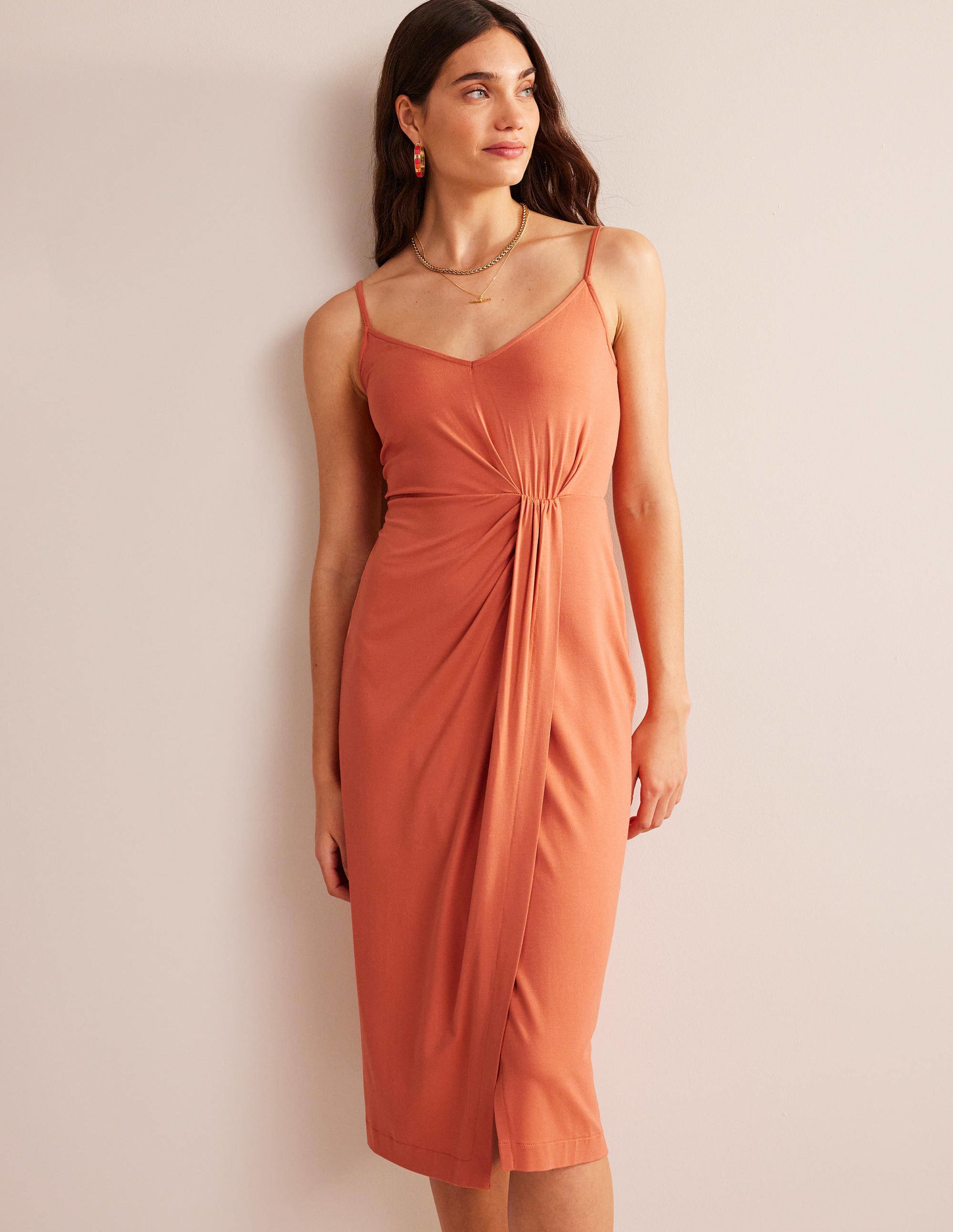 Robe midi façon paréo-Plaquemine - Image 4