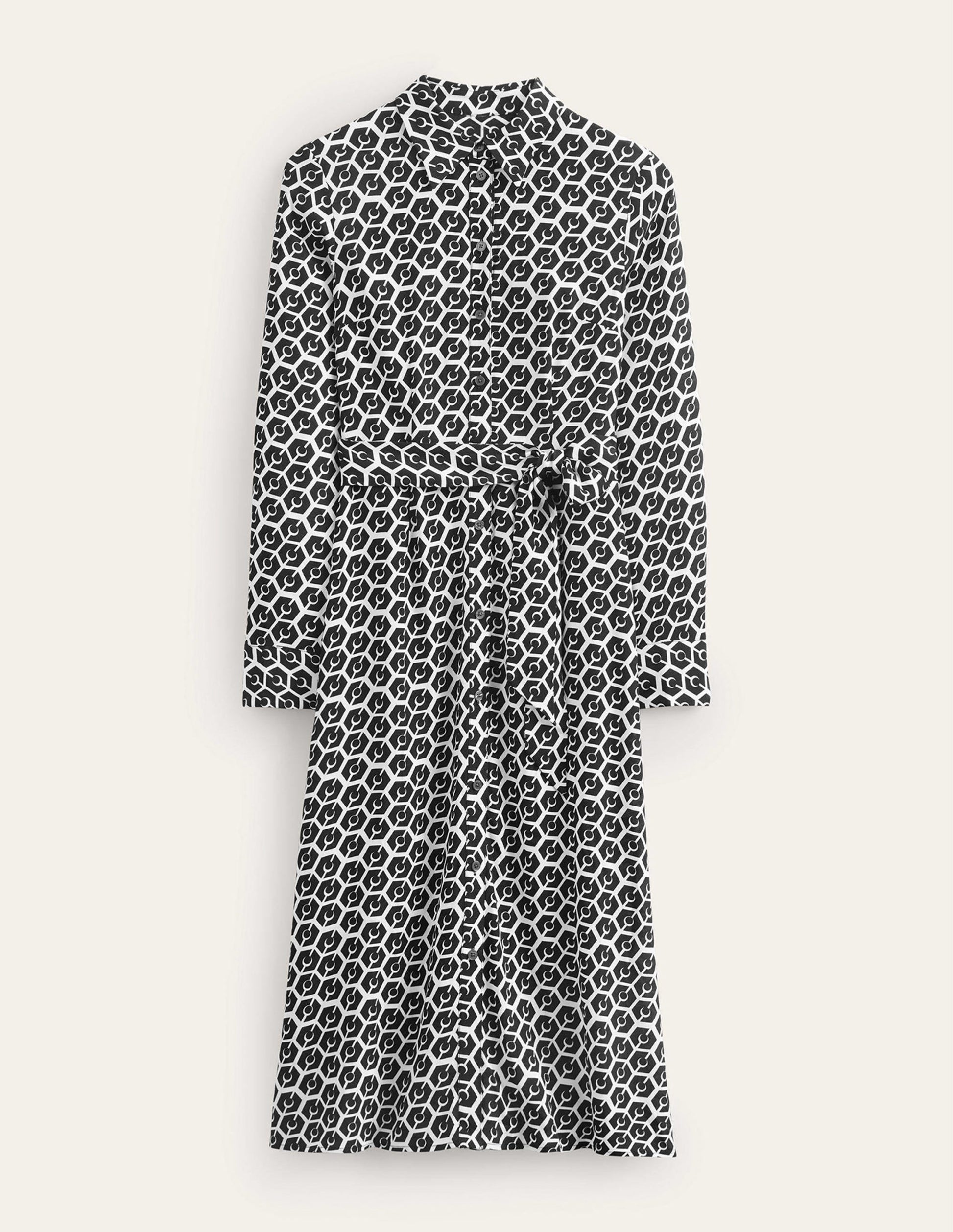 Kate Midi-Hemdblusenkleid-Schwarz, Reverie-8