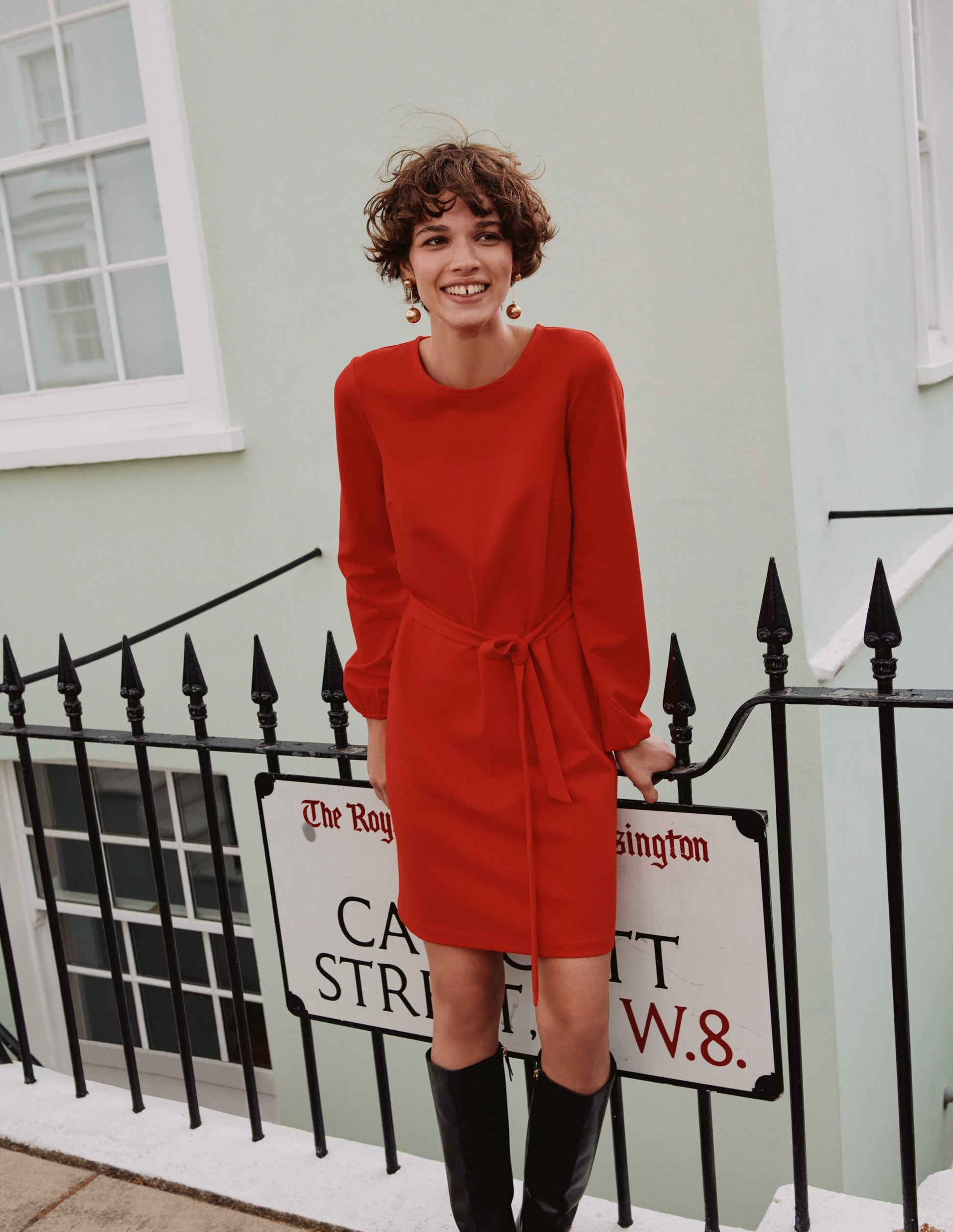 Violet Ponte-Etuikleid-Fiesta-Orange-5