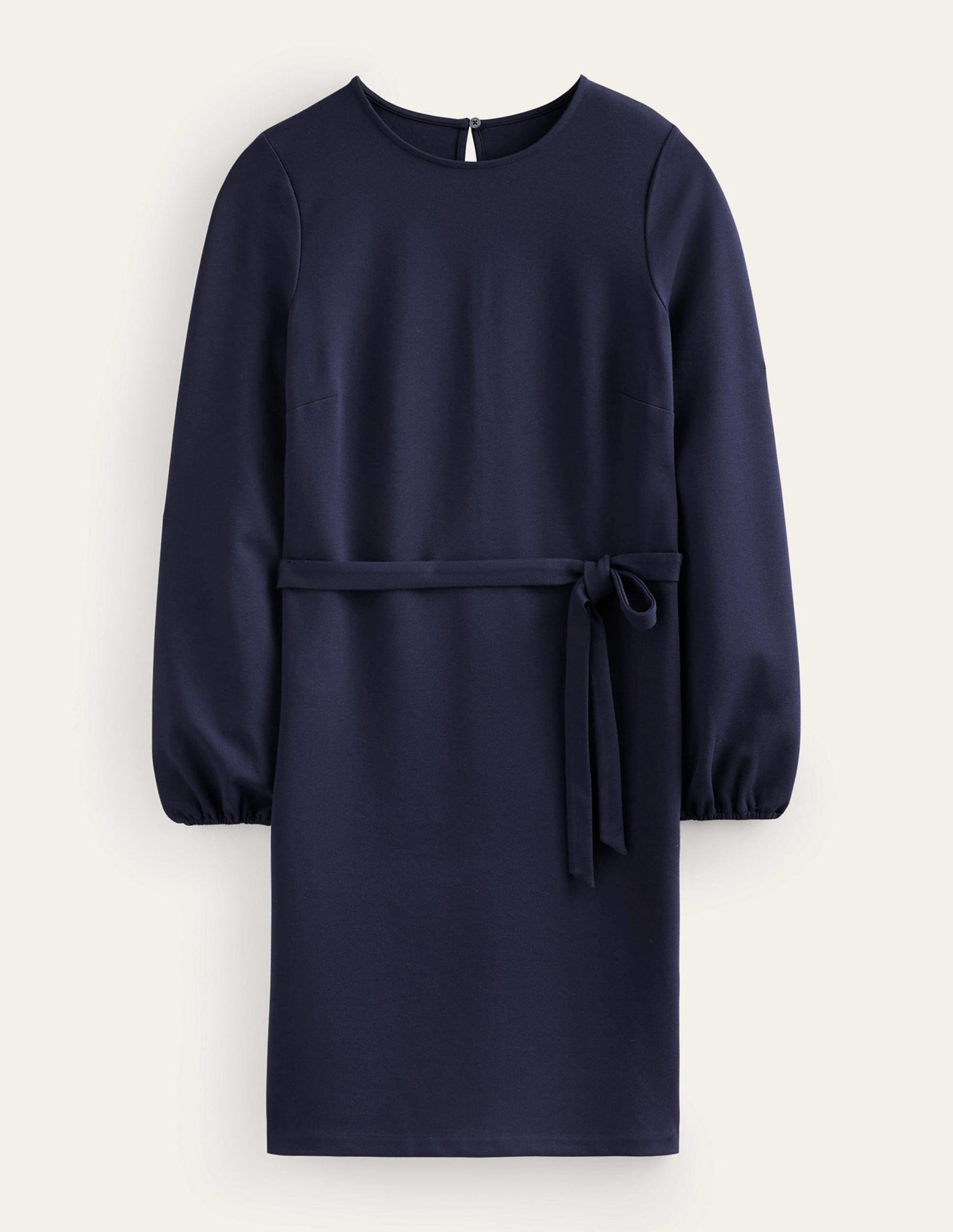Robe droite Violet en point de Rome-Bleu marine-7