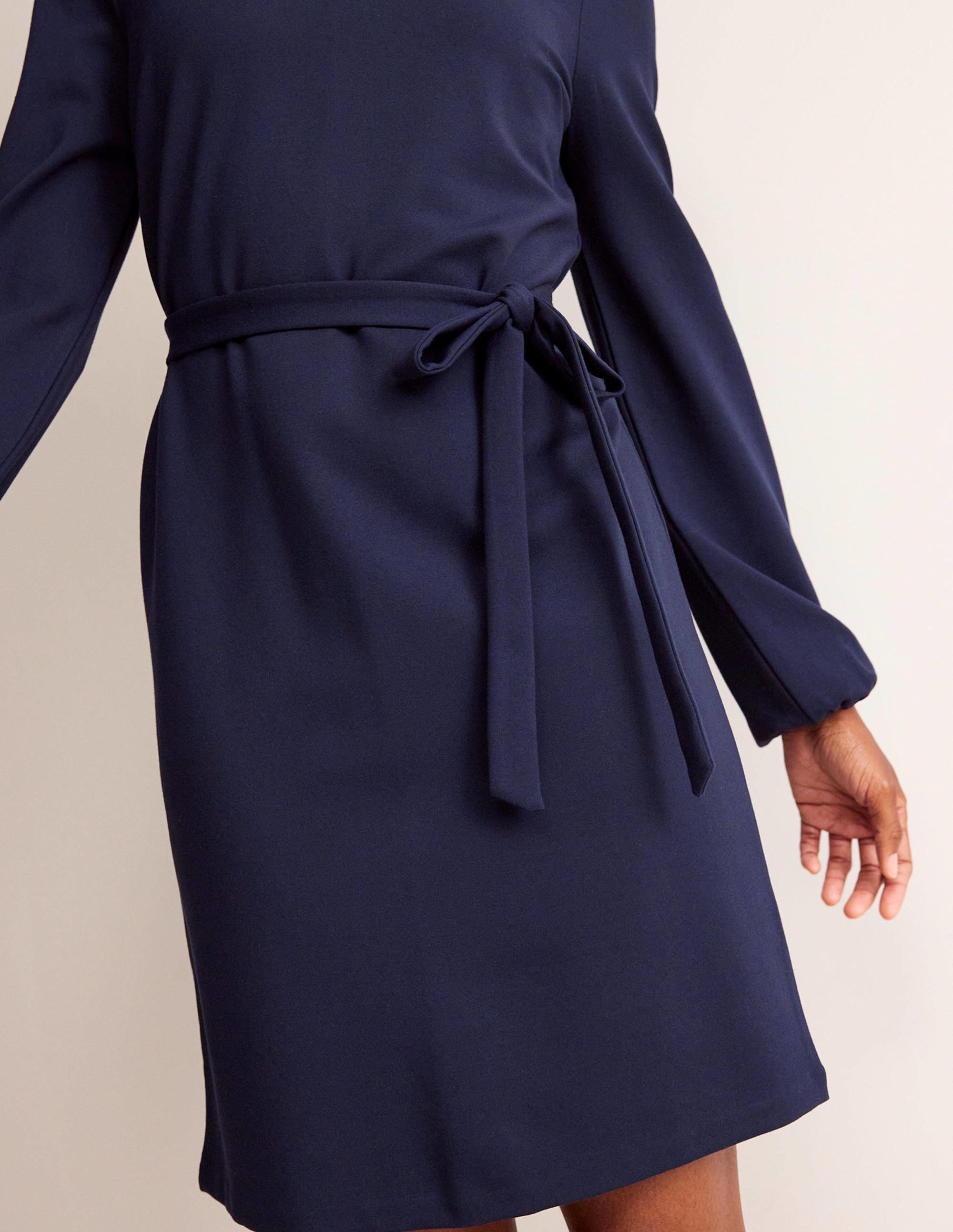 Robe droite Violet en point de Rome-Bleu marine - Image 2
