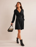Robe Willow en jersey-Noir