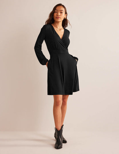 Willow Jersey-Kleid-Schwarz-5