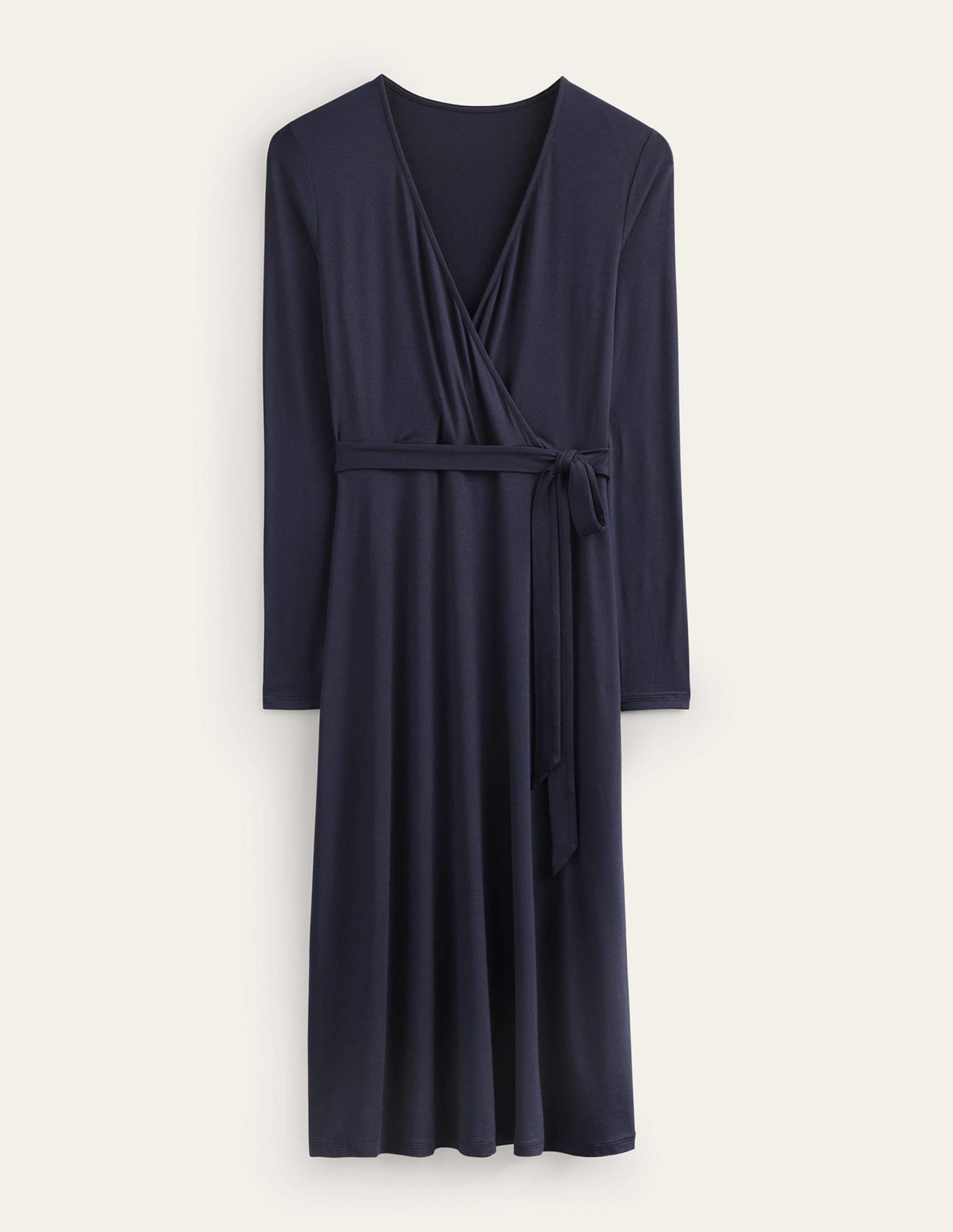 Nina Jersey-Midikleid-Marineblau-5