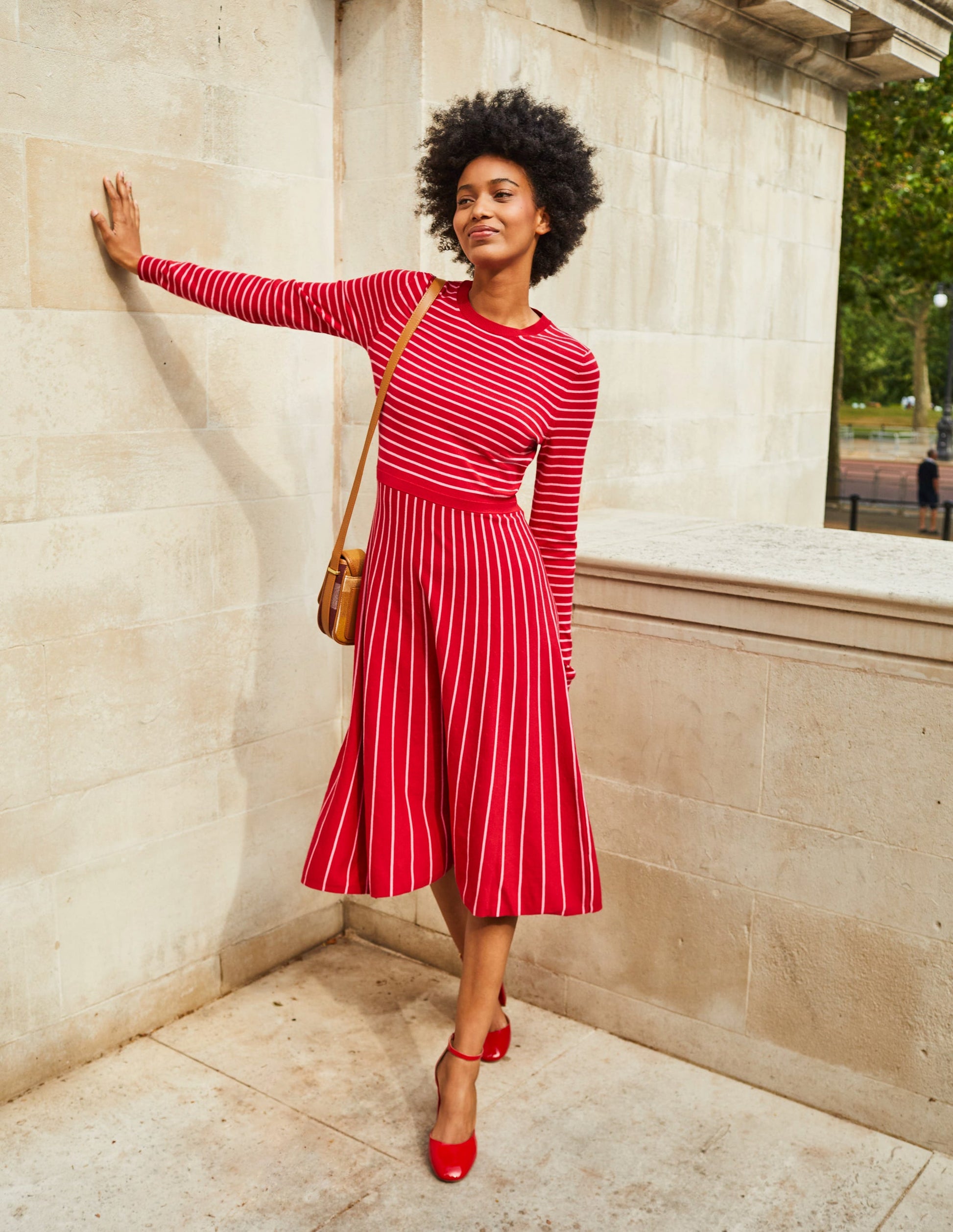 Maria Strick-Midikleid-Pepperoni und Crayon-Rosa-5