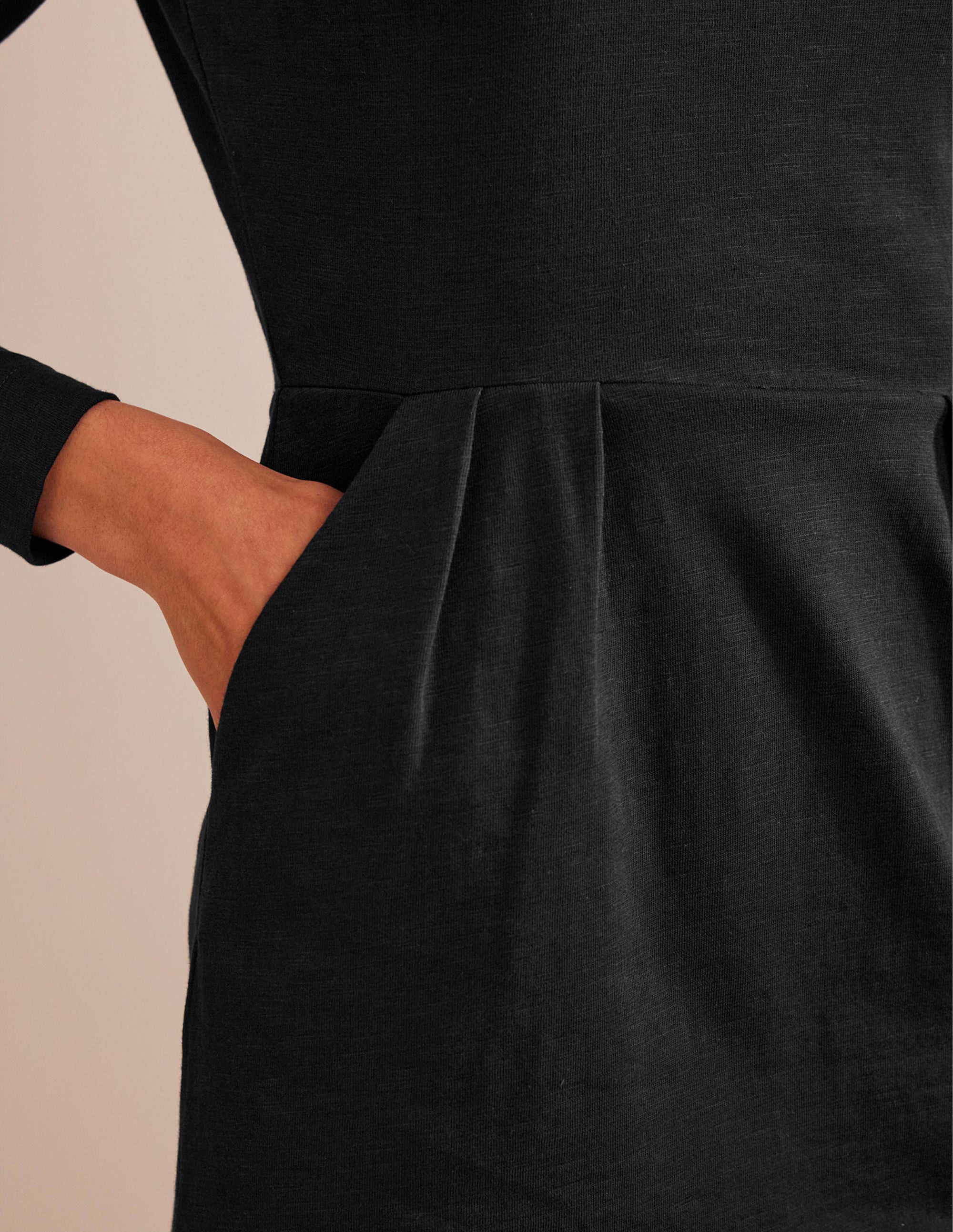 Penelope Jersey-Kleid-Schwarz - Image 2