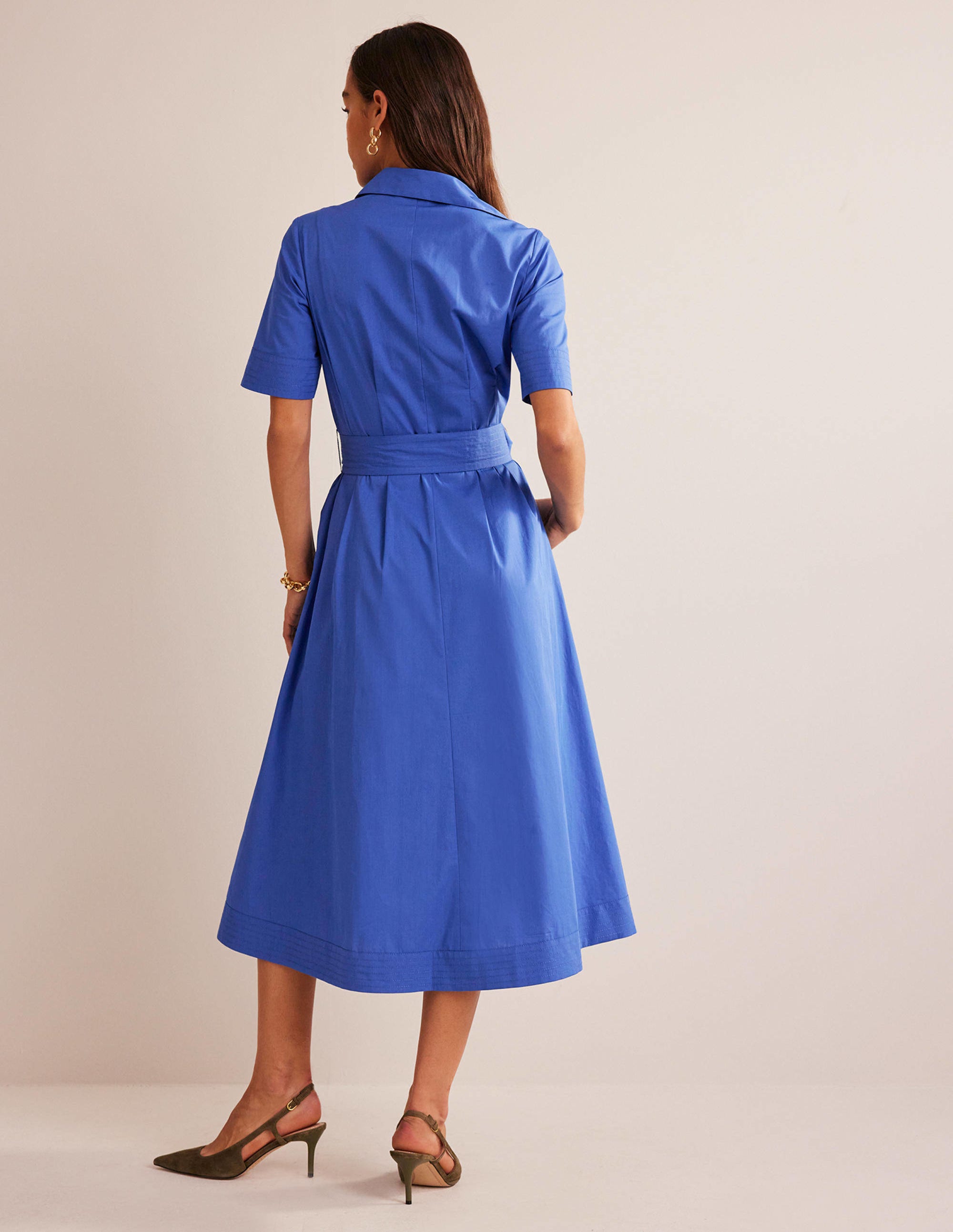 Pippa Maxi-Hemdblusenkleid-Kobaltblau - Image 3