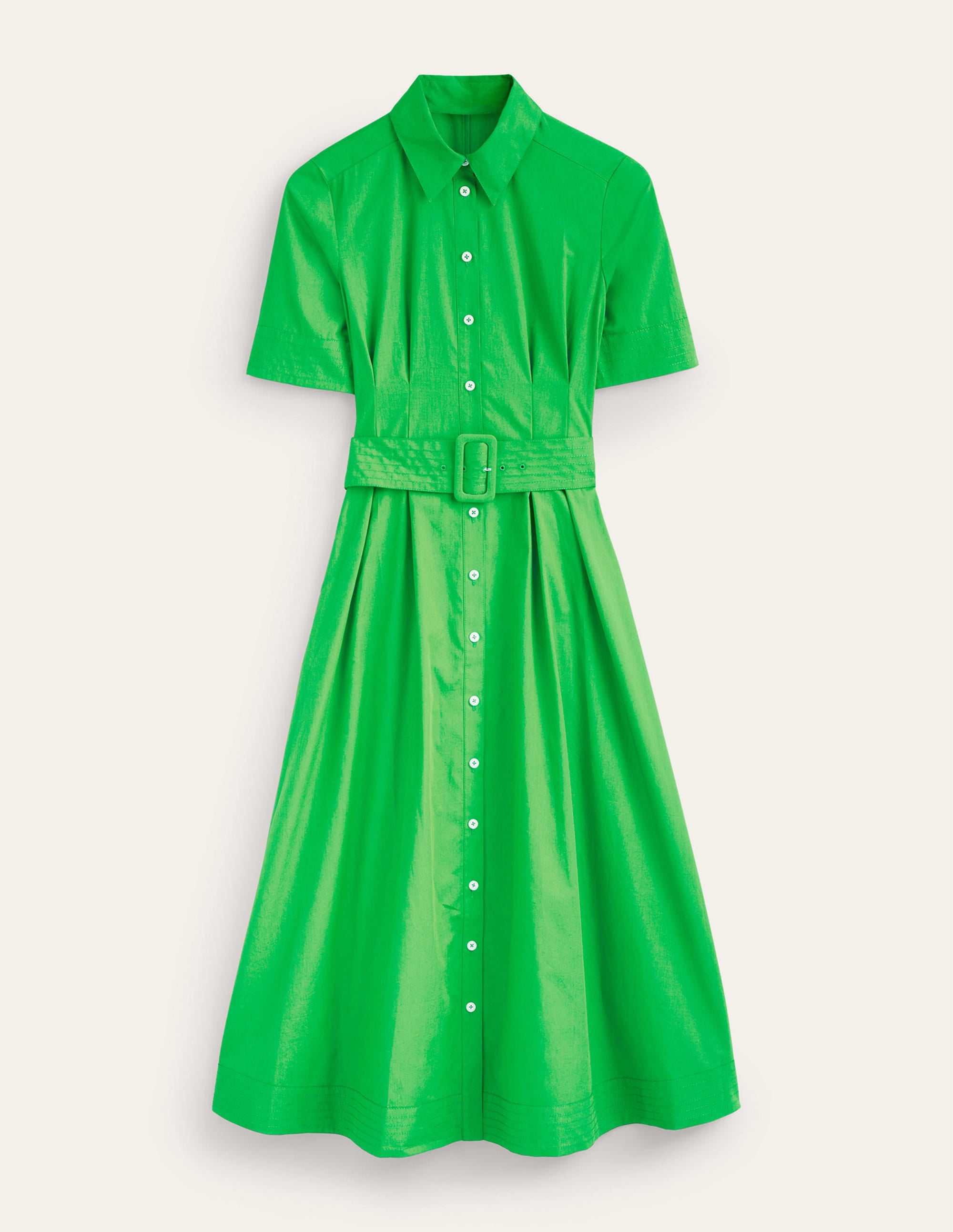 Robe-chemise longue Pippa-Vert vif - Image 6