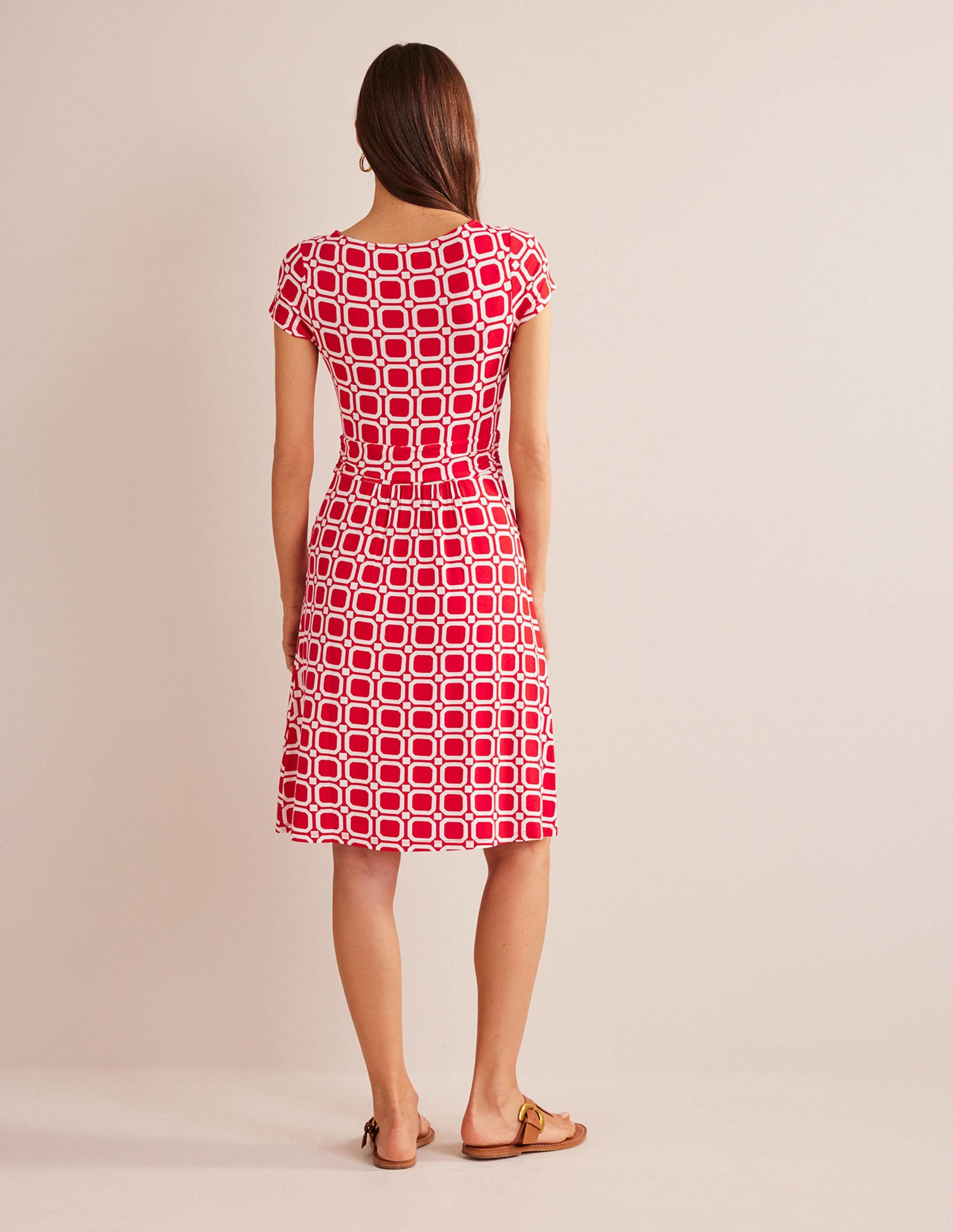 Amelie Jerseykleid-Pepperoni, Block Würfel - Image 6