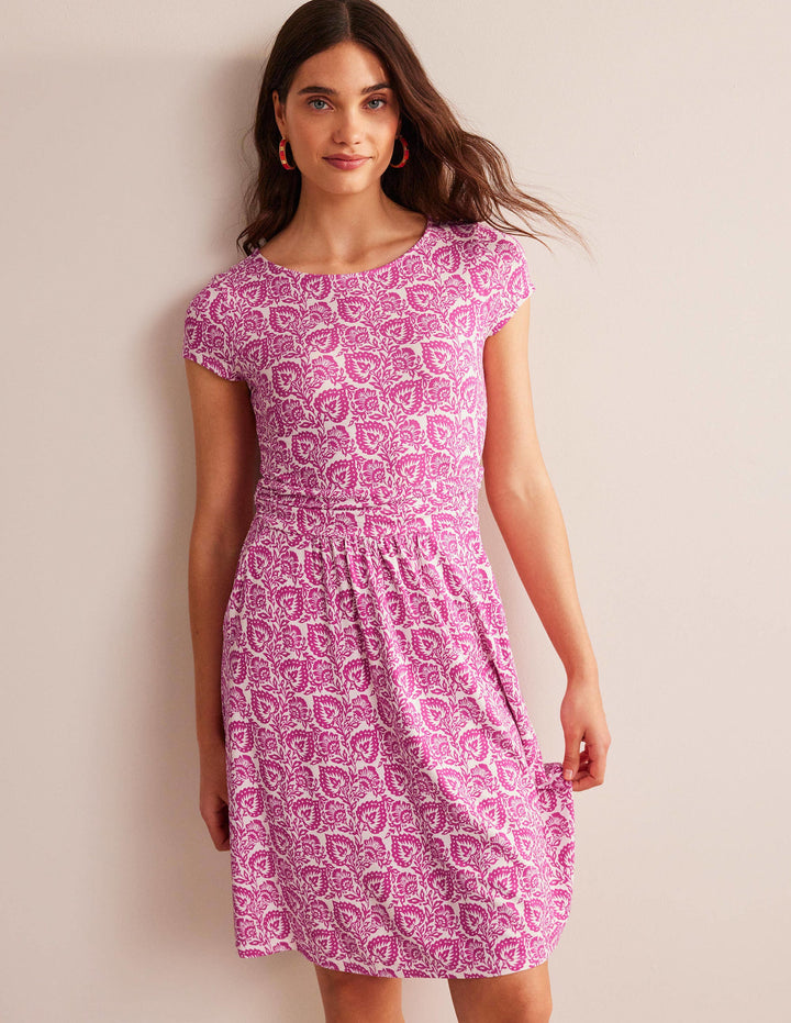 Amelie Jersey Dress-Phlox Pink, Oak Terrace