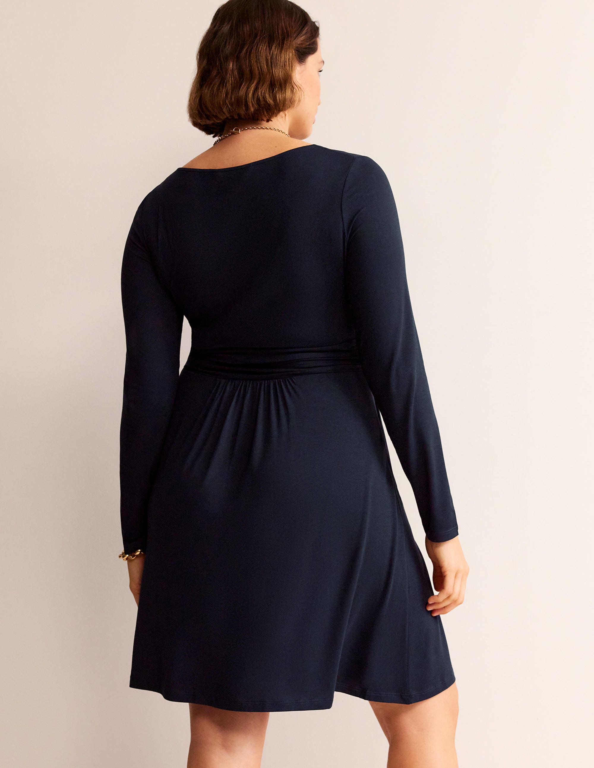 Abigail Jersey Dress-Navy - Image 5