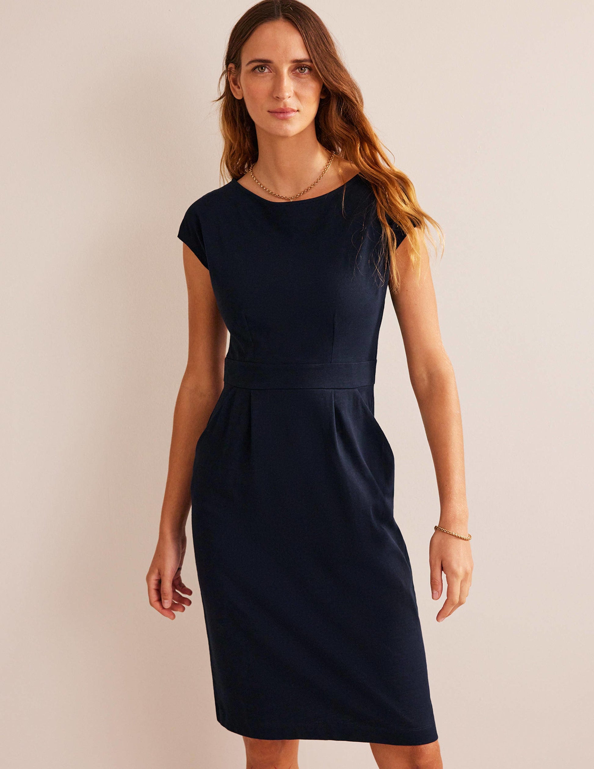 Florrie Jerseykleid-Marineblau-1