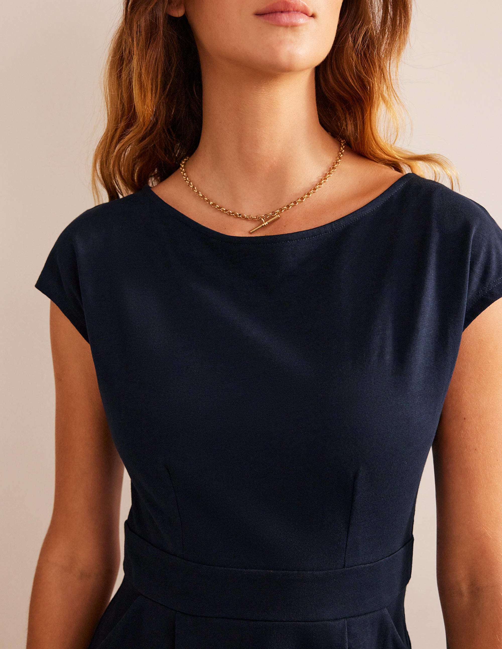 Florrie Jerseykleid-Marineblau - Image 2
