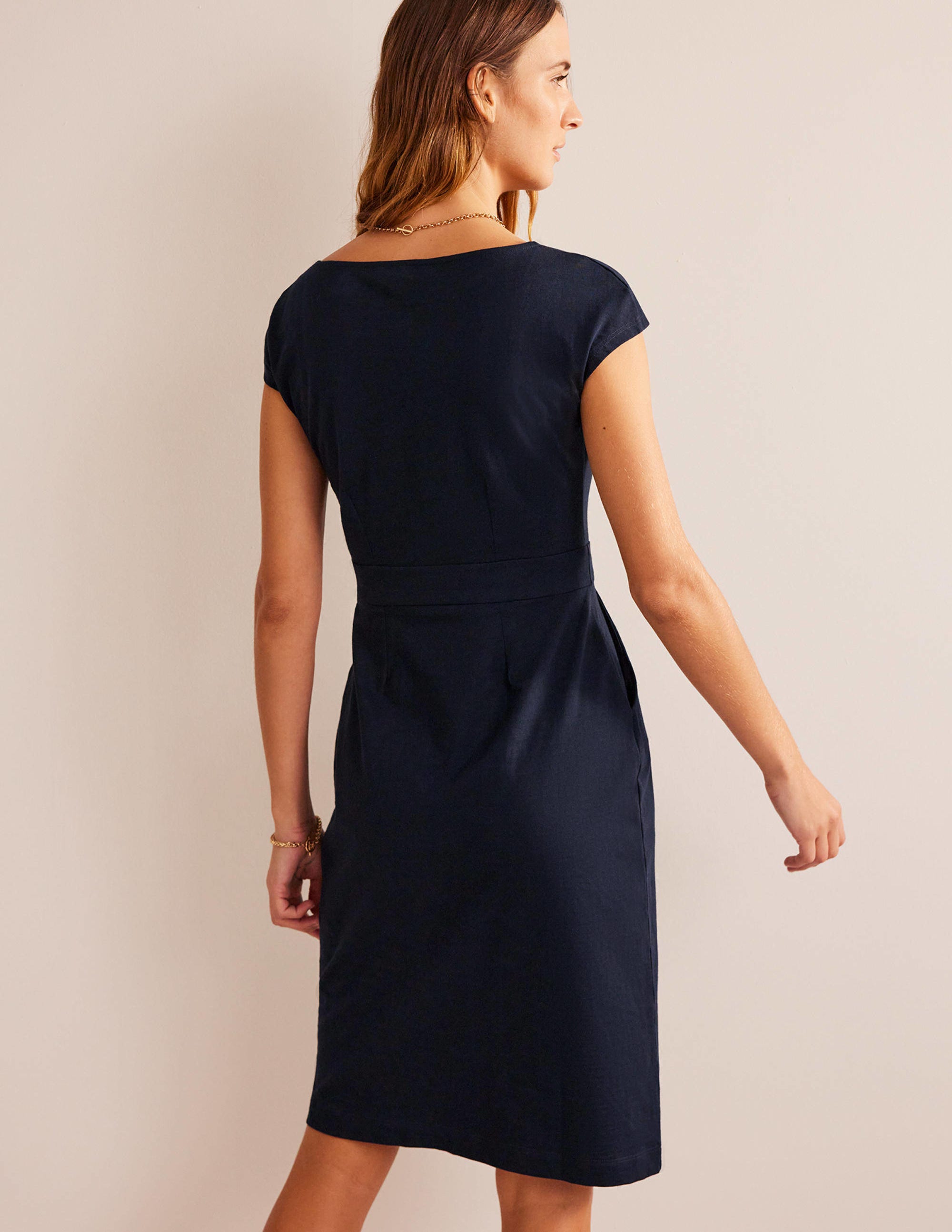 Florrie Jerseykleid-Marineblau - Image 3