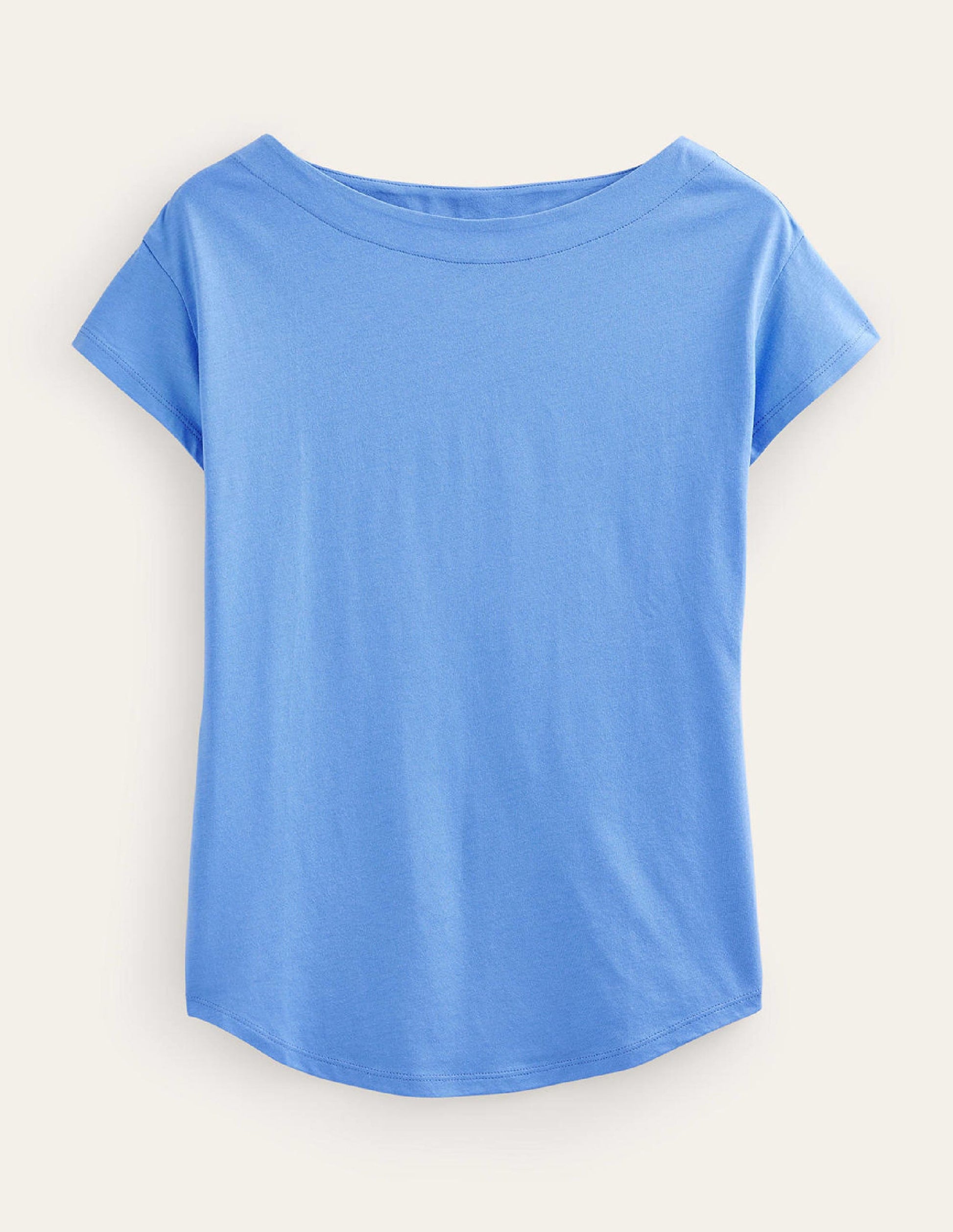 Superweiches T-Shirt mit U-Boot-Ausschnitt-Marina-5