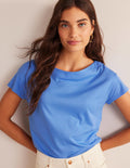Superweiches T-Shirt mit U-Boot-Ausschnitt-Marina