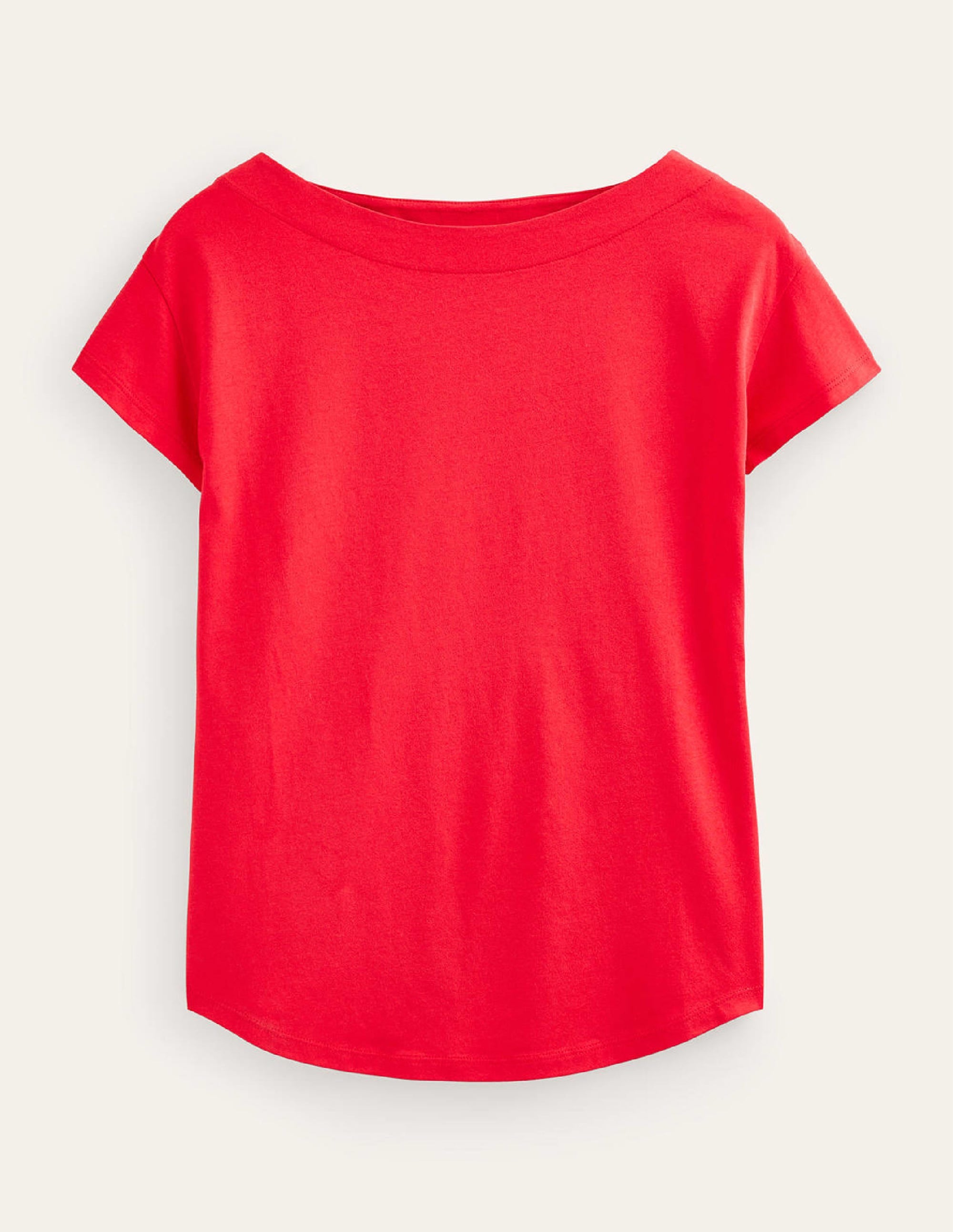Superweiches T-Shirt mit U-Boot-Ausschnitt-Salsa - Image 5