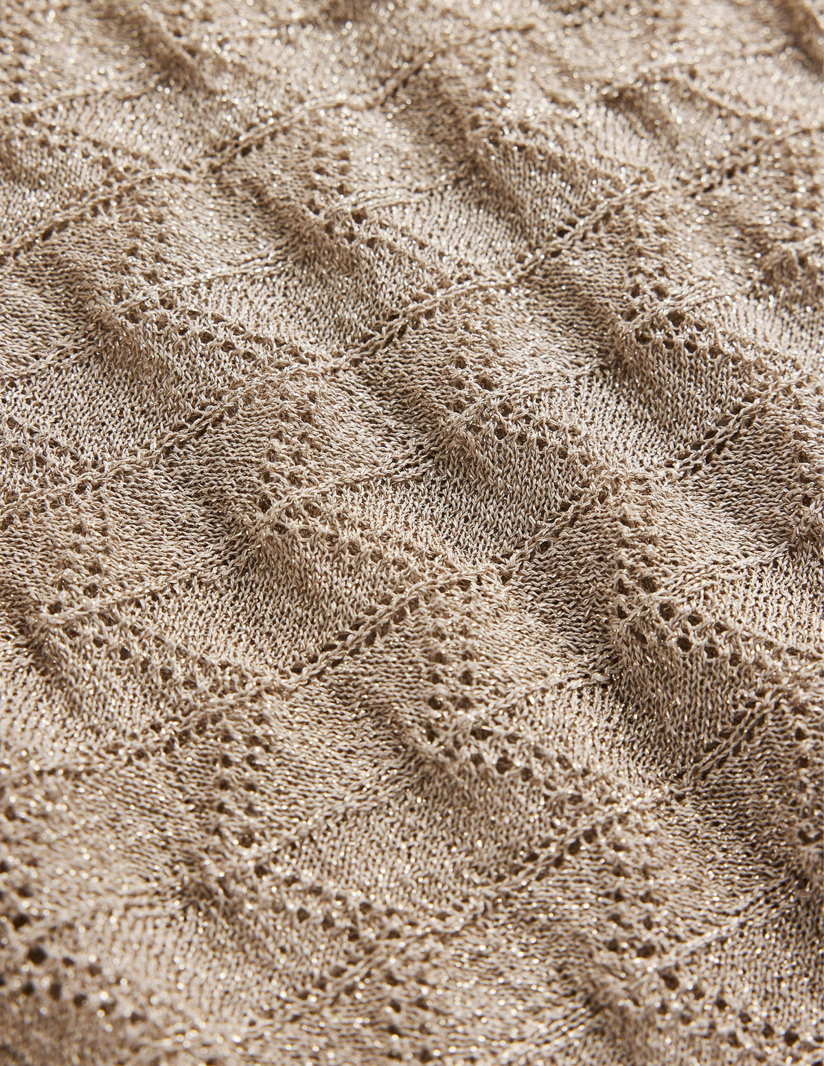 Strick-Strand-Top mit V-Ausschnitt-Metallic Steingrau-6