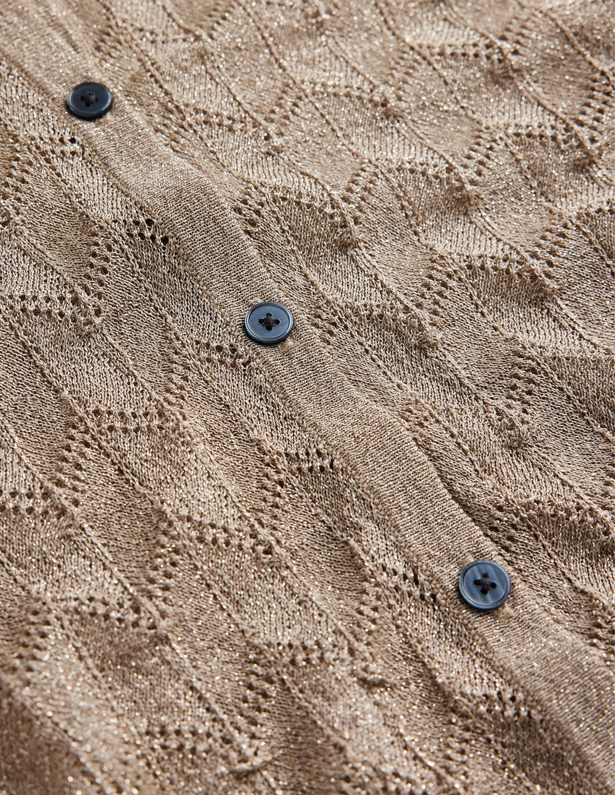 Strick-Strand-Hemd-Metallic Steingrau - Image 6