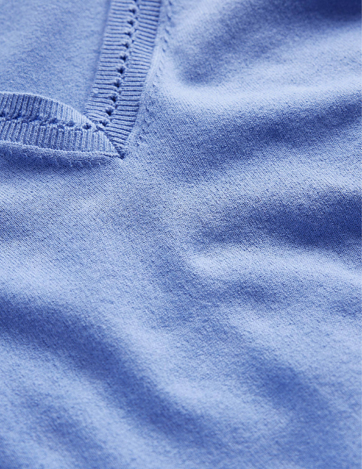 Catriona Pullover aus Baumwolle mit V-Ausschnitt-Marina - Image 6