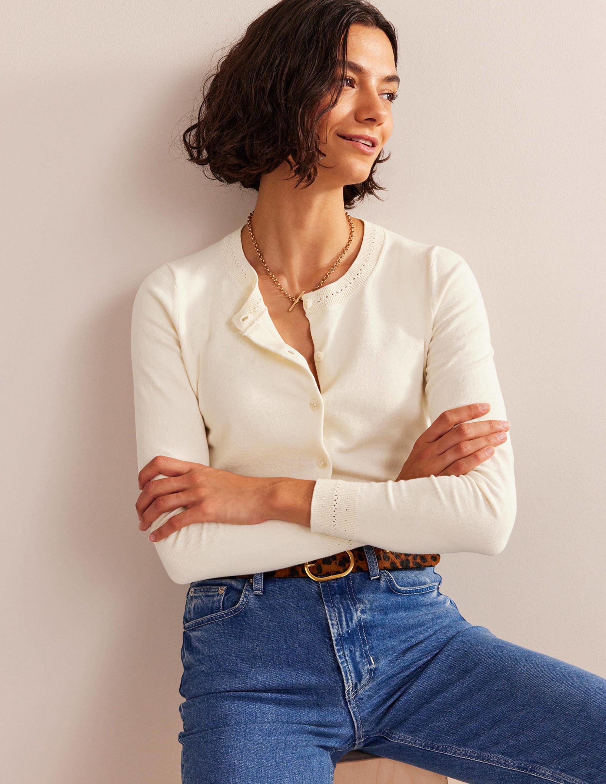 Catriona Cardigan aus Baumwolle-Black - Image 5